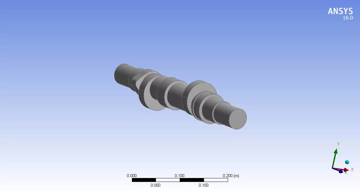 Camshaft 3d model design in Mechanical Engineering 3D print model_0