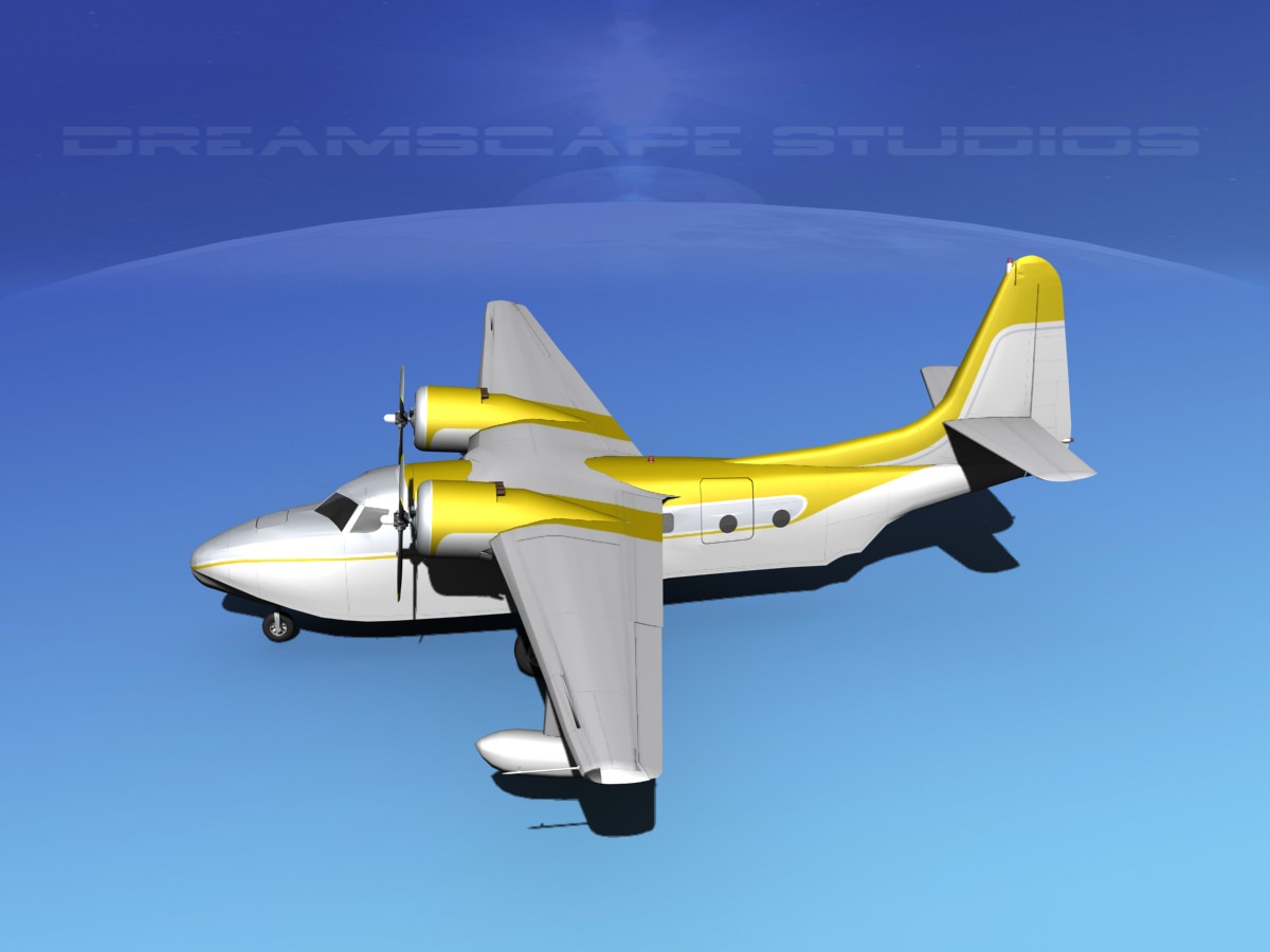 Grumman G-73 Mallard V13 3D model_12