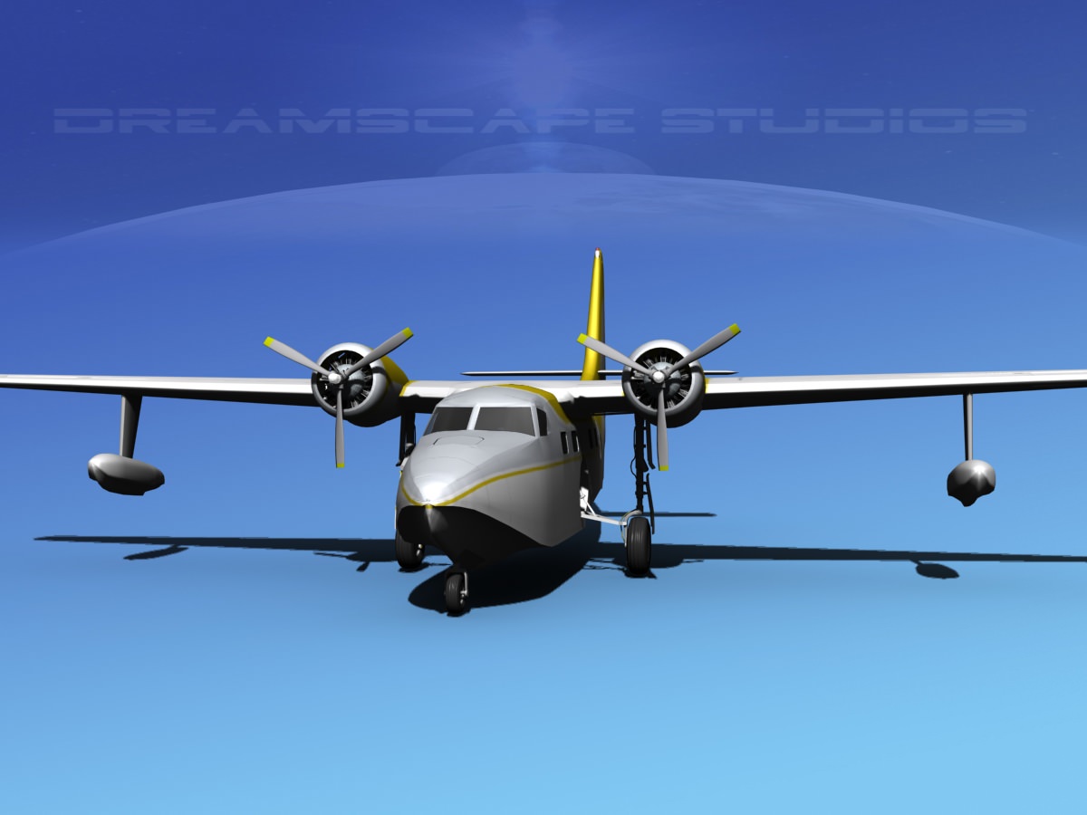 Grumman G-73 Mallard V13 3D model_4
