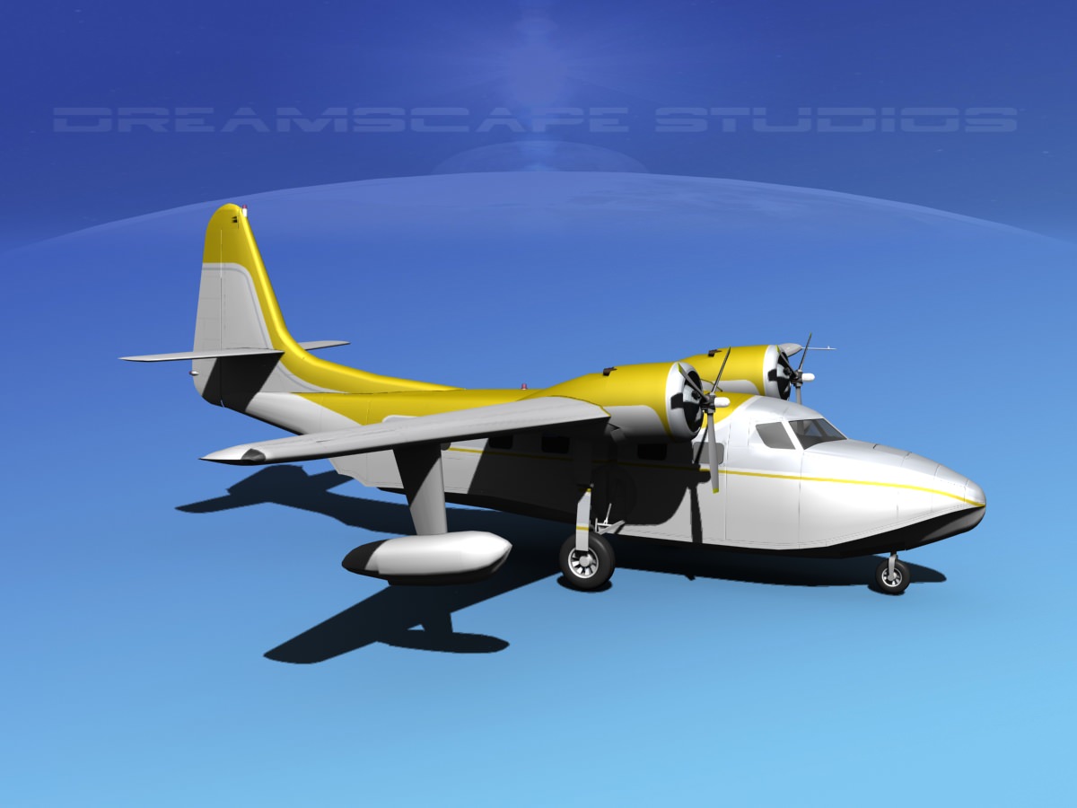 Grumman G-73 Mallard V13 3D model_6
