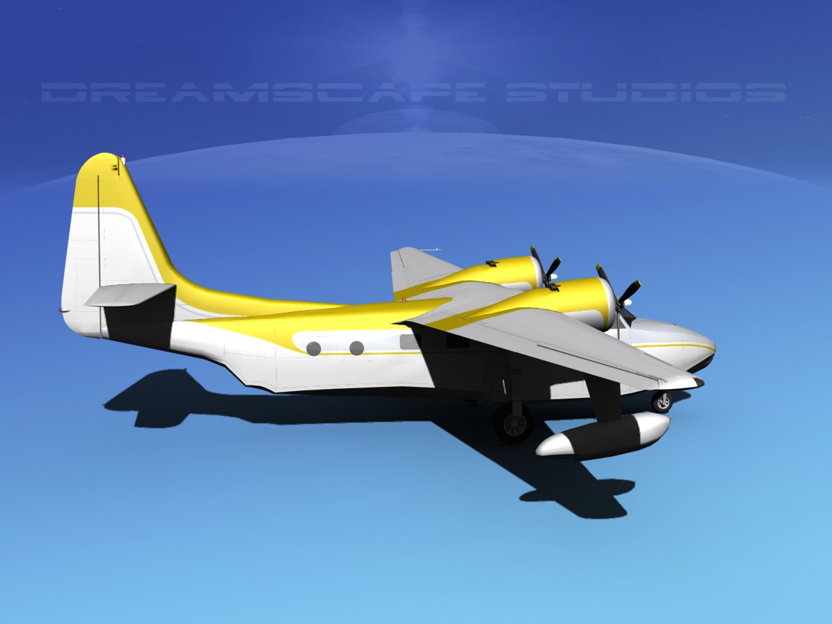 Grumman G-73 Mallard V13 3D model_7
