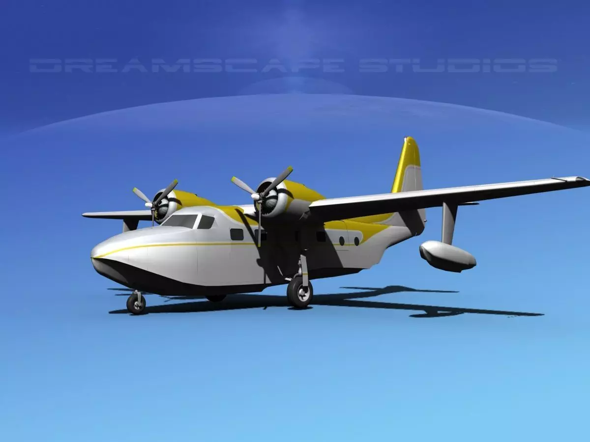 Grumman G-73 Mallard V13 3D model_0