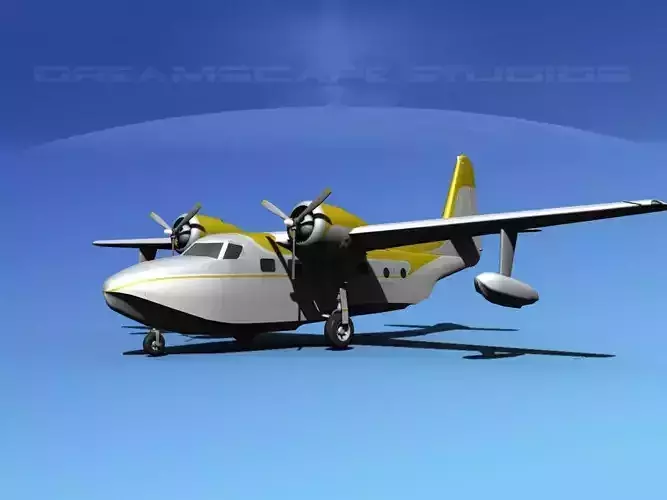 Grumman G-73 Mallard V13 3D model