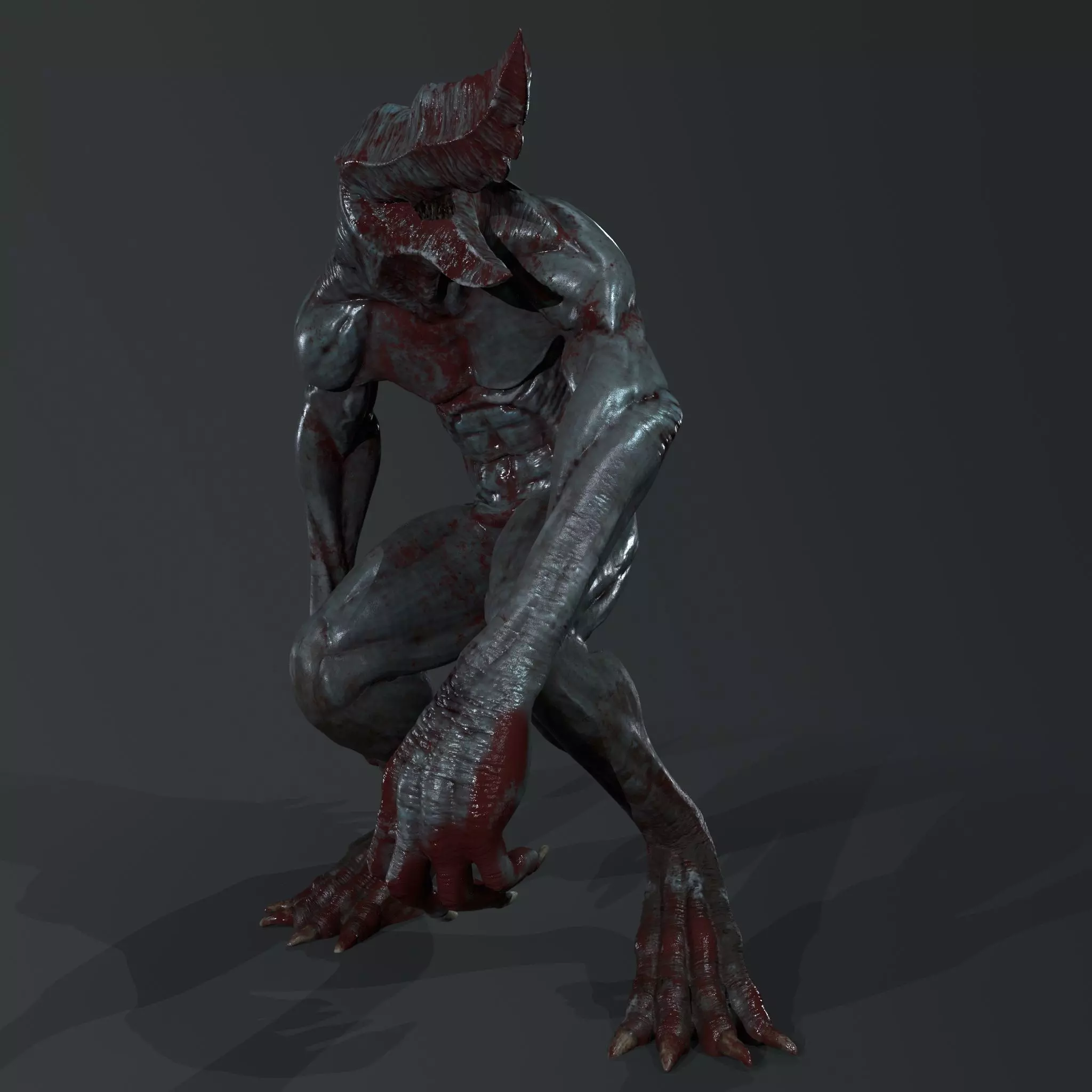 FEAR CREATURE - PRINTING3D - VIDEOGAMES Low-poly 3D model_0