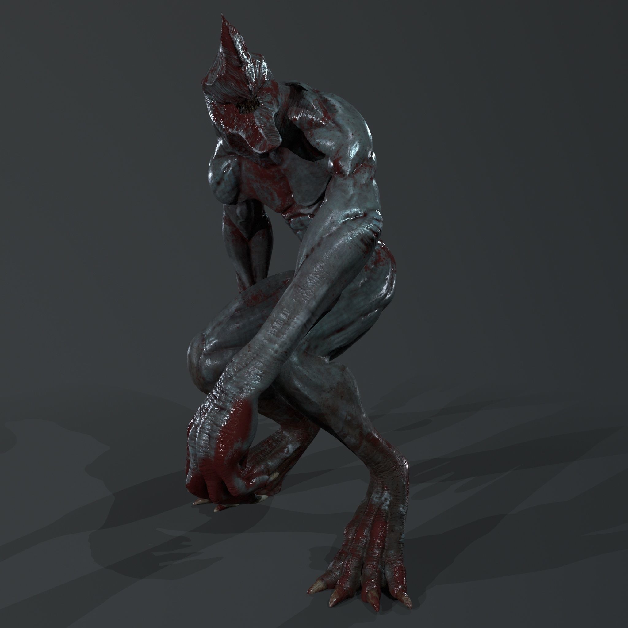 FEAR CREATURE - PRINTING3D - VIDEOGAMES Low-poly 3D model_18