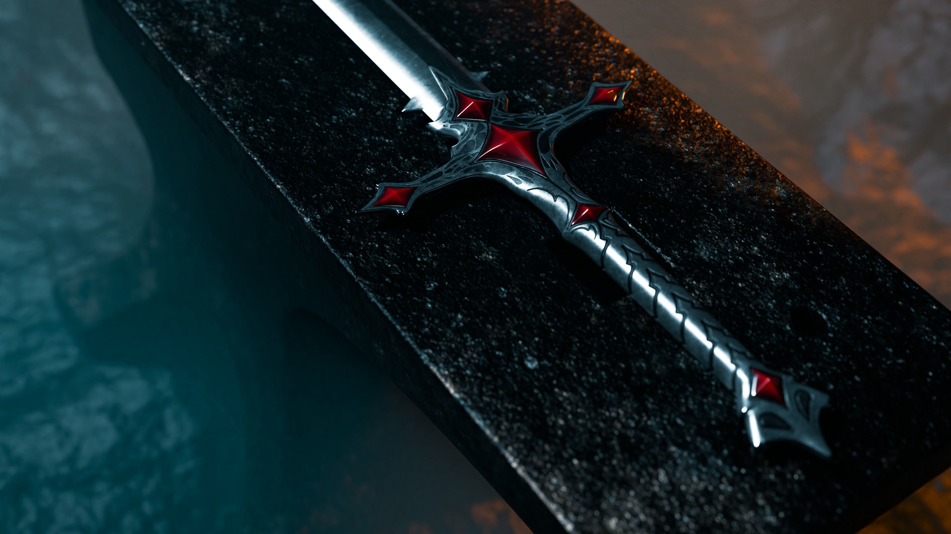 Essessas Unholy Sword Low-poly 3D model_2