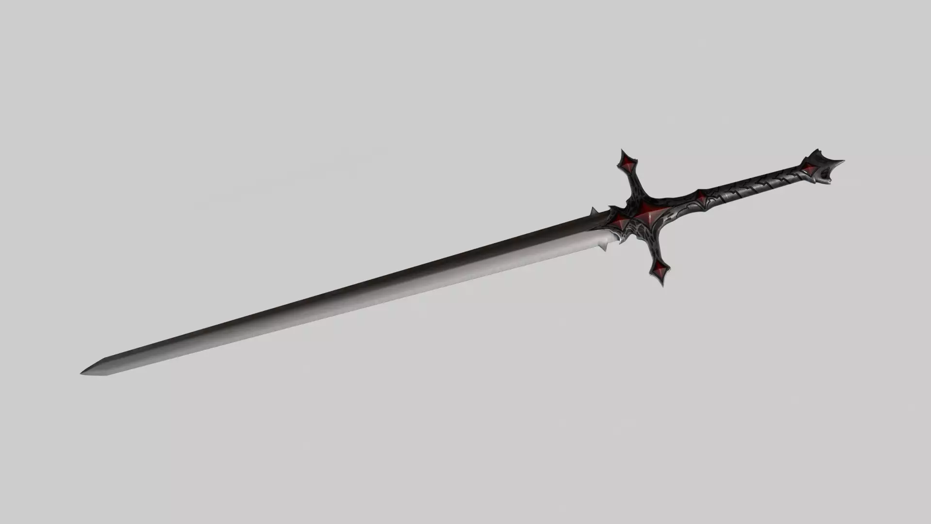 Essessas Unholy Sword Low-poly 3D model_0
