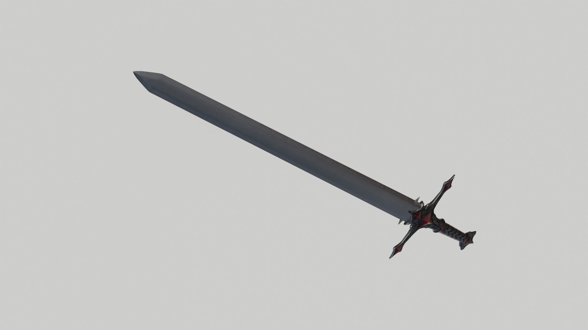 Essessas Unholy Sword Low-poly 3D model_4