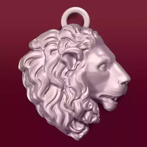 Lion Head Pendant