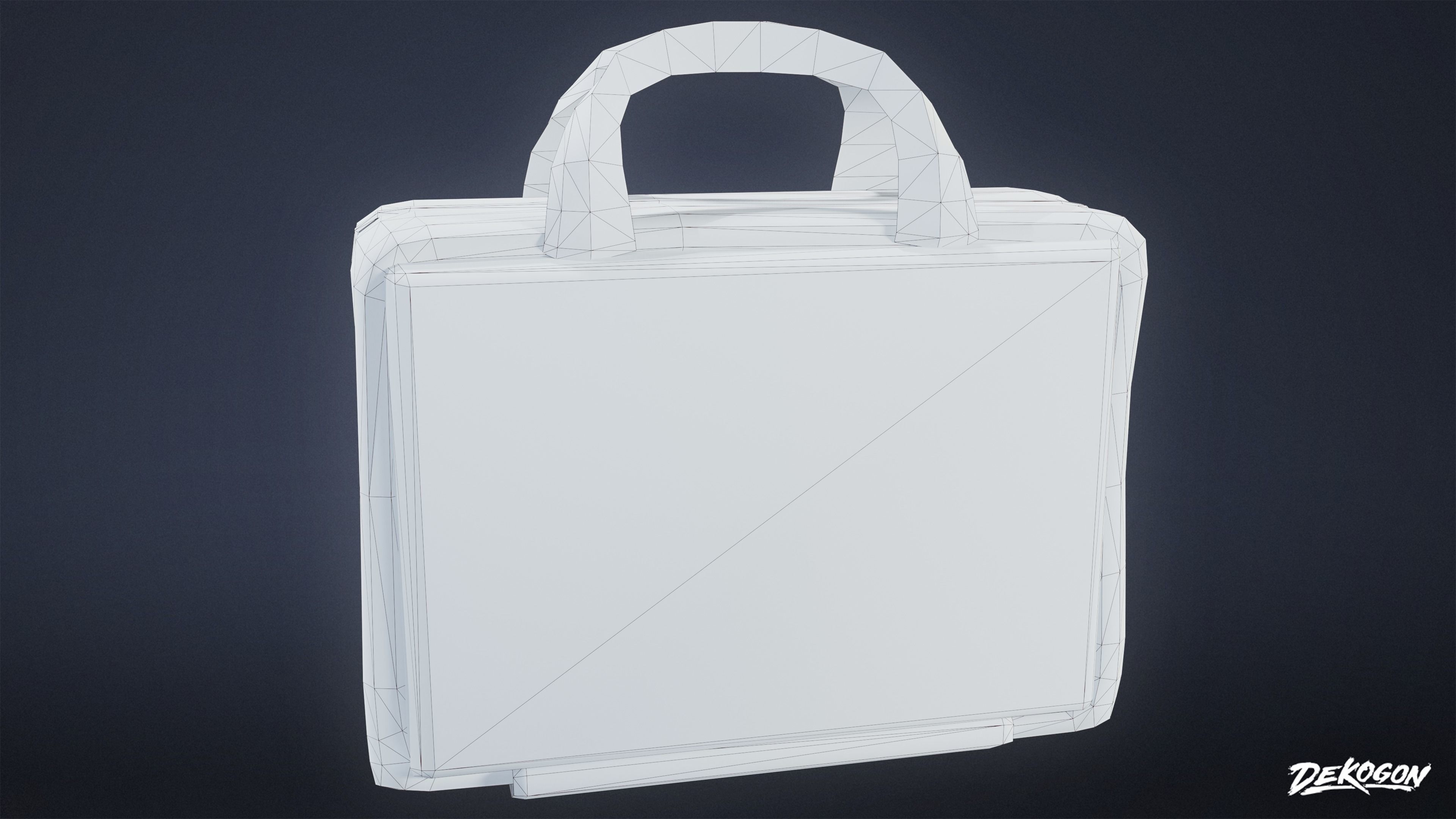 HOSPITAL - First Aid 01 - LOW POLY Low-poly 3D model_8