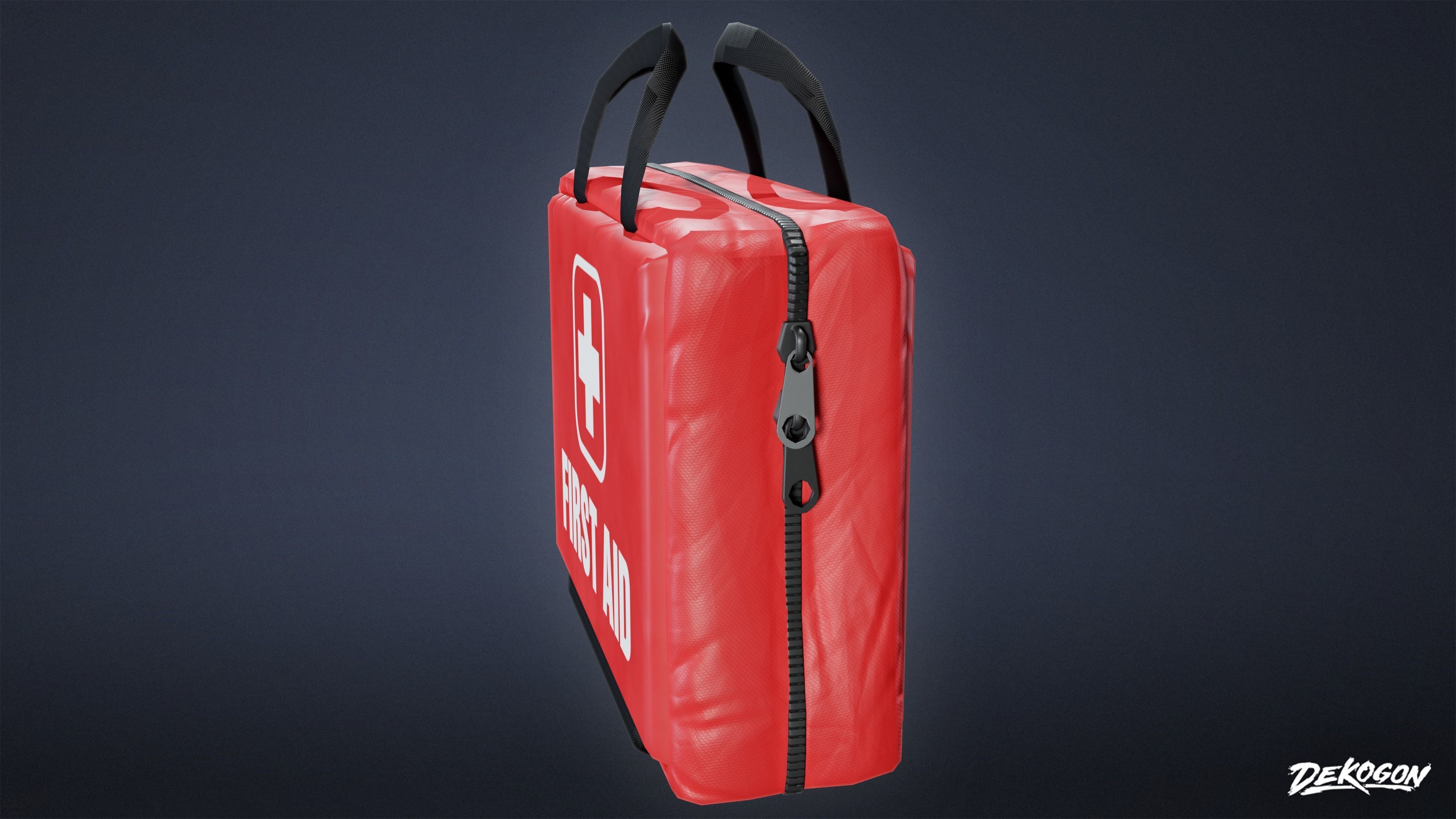 HOSPITAL - First Aid 01 - LOW POLY Low-poly 3D model_4