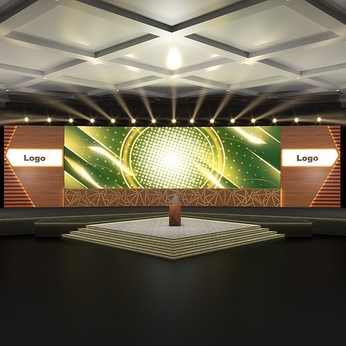 Virtual stage 3D model