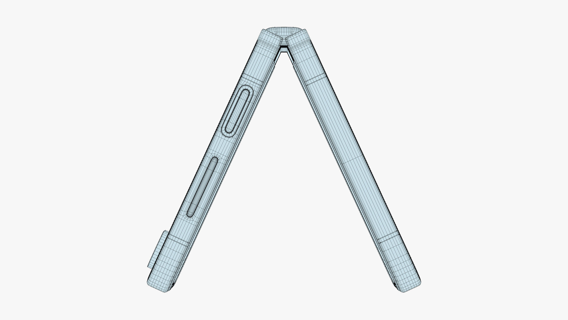 Samsung Galaxy Z Flip 6 Blue Low-poly 3D model_18