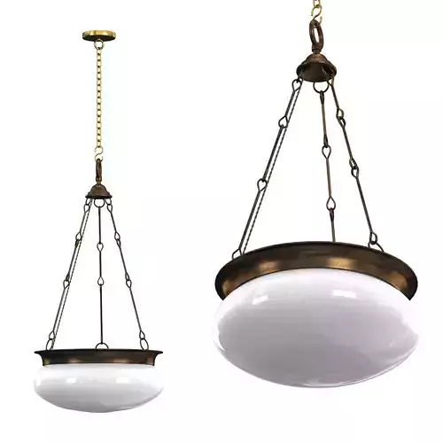  An Early 20th Century Dish Light 3D model