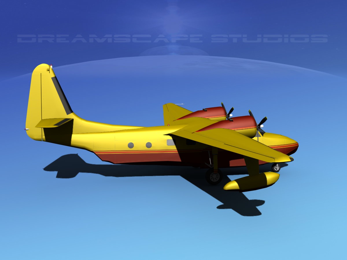 Grumman G-73 Mallard V14 3D model_4