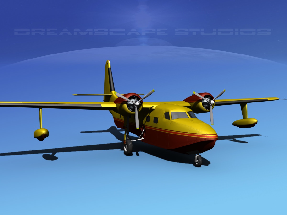 Grumman G-73 Mallard V14 3D model_2