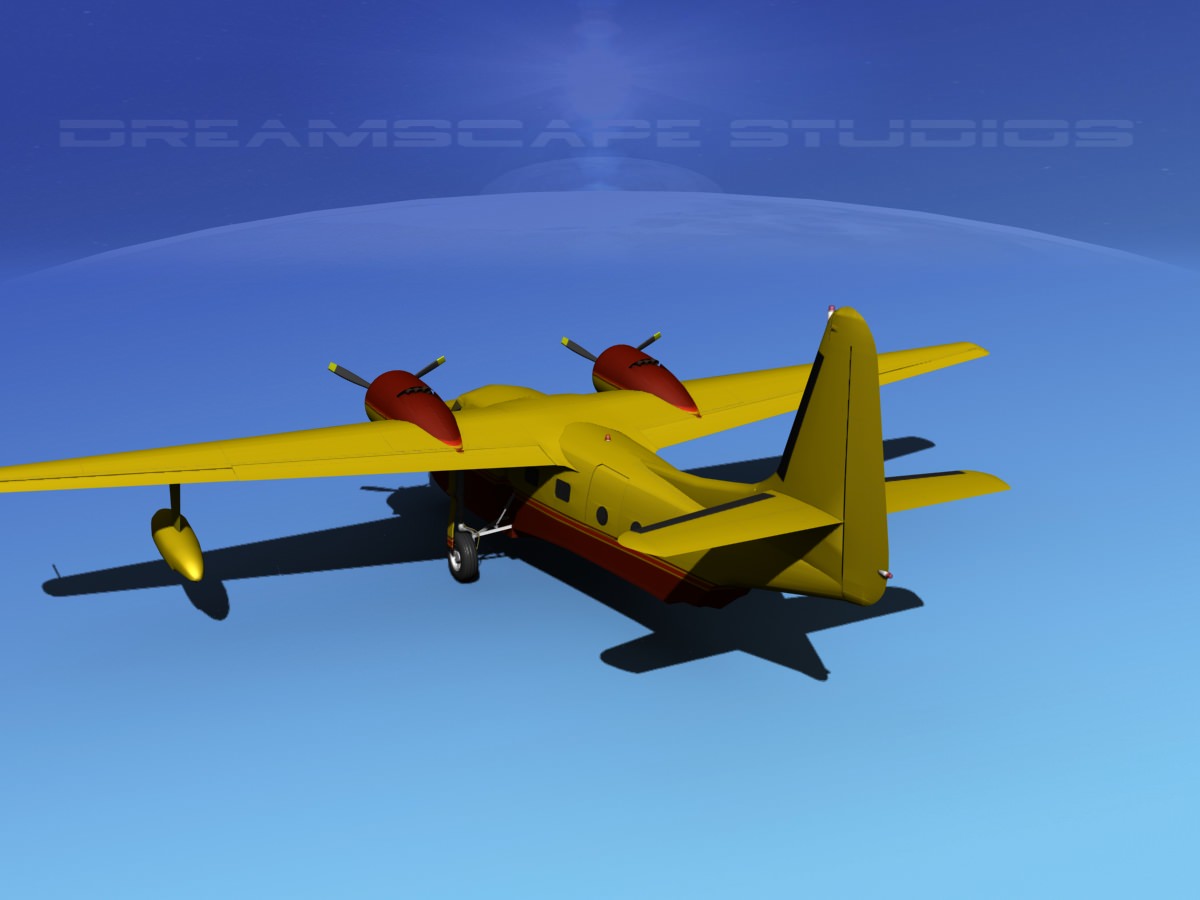 Grumman G-73 Mallard V14 3D model_7