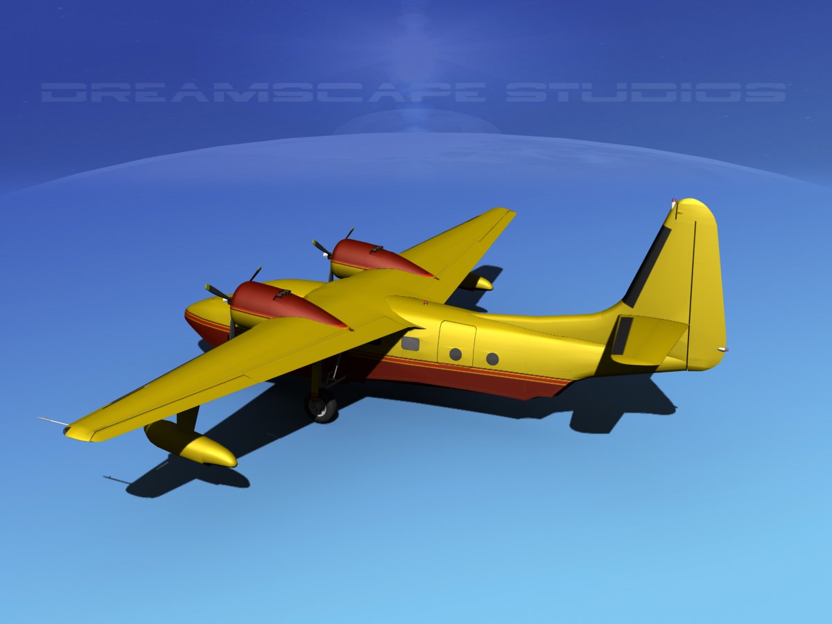 Grumman G-73 Mallard V14 3D model_8