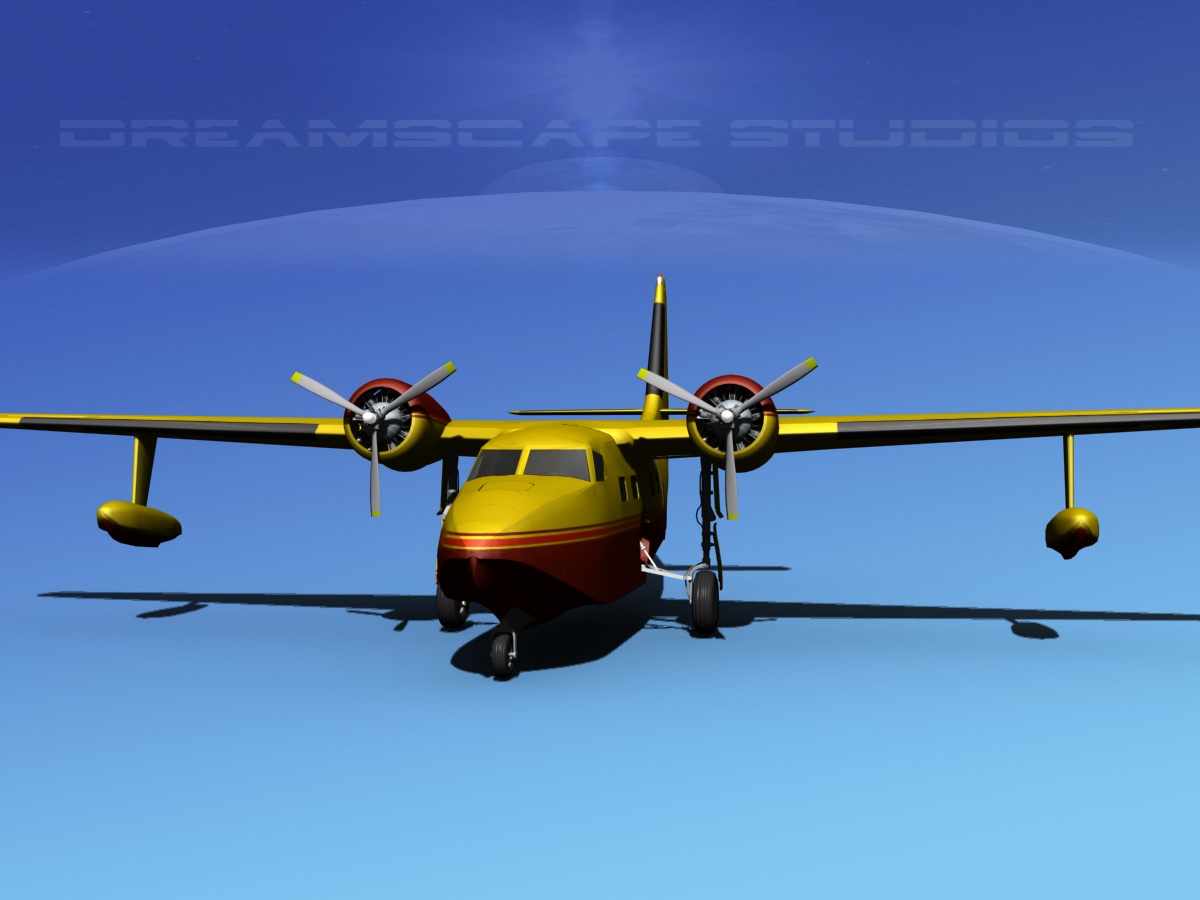 Grumman G-73 Mallard V14 3D model_1