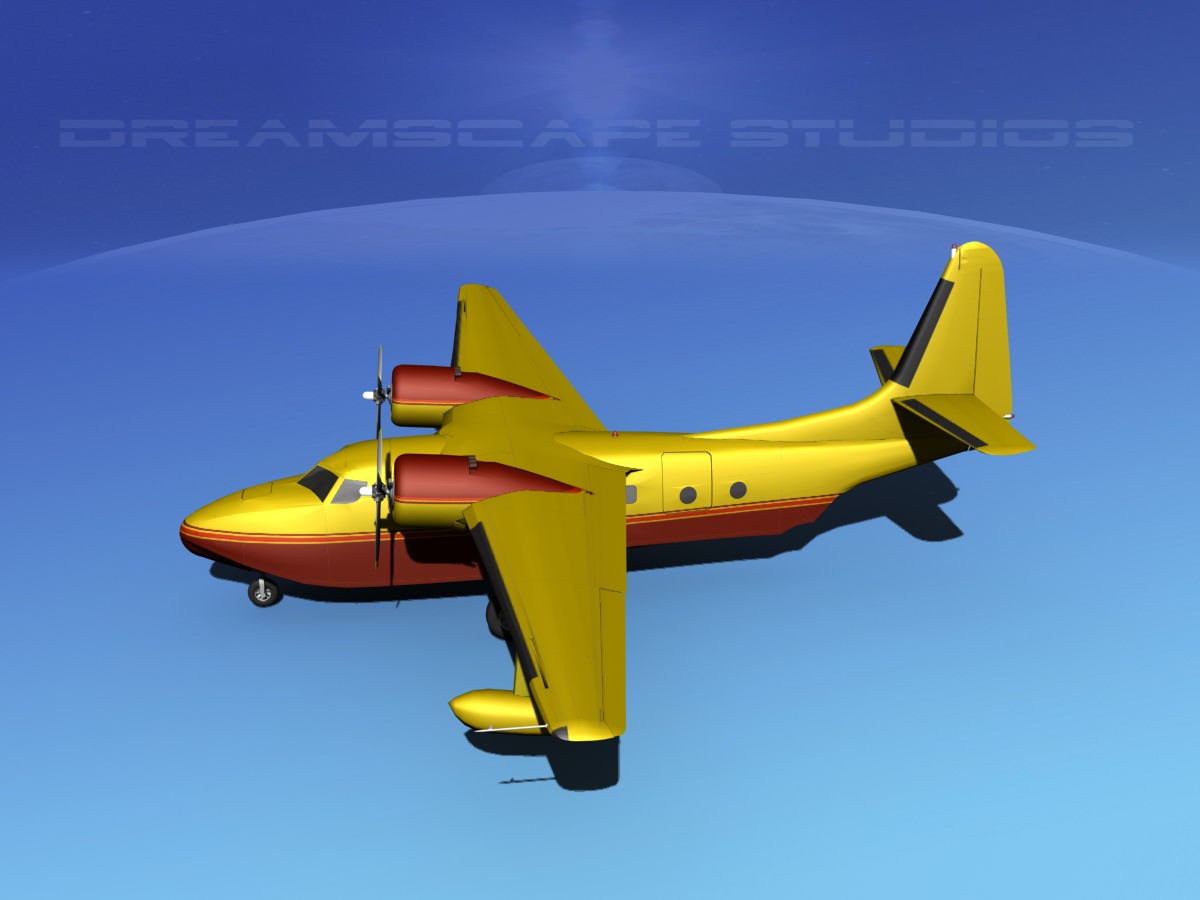 Grumman G-73 Mallard V14 3D model_9