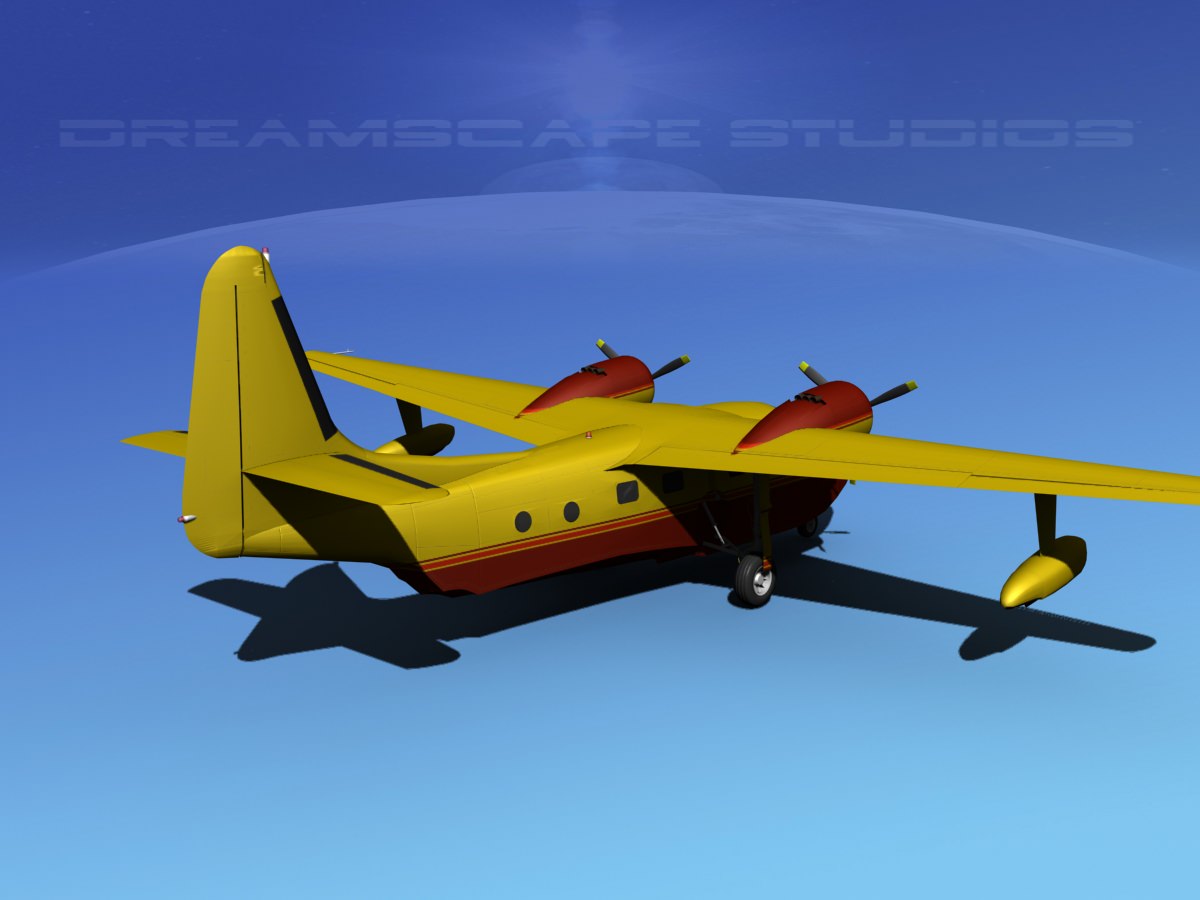 Grumman G-73 Mallard V14 3D model_5