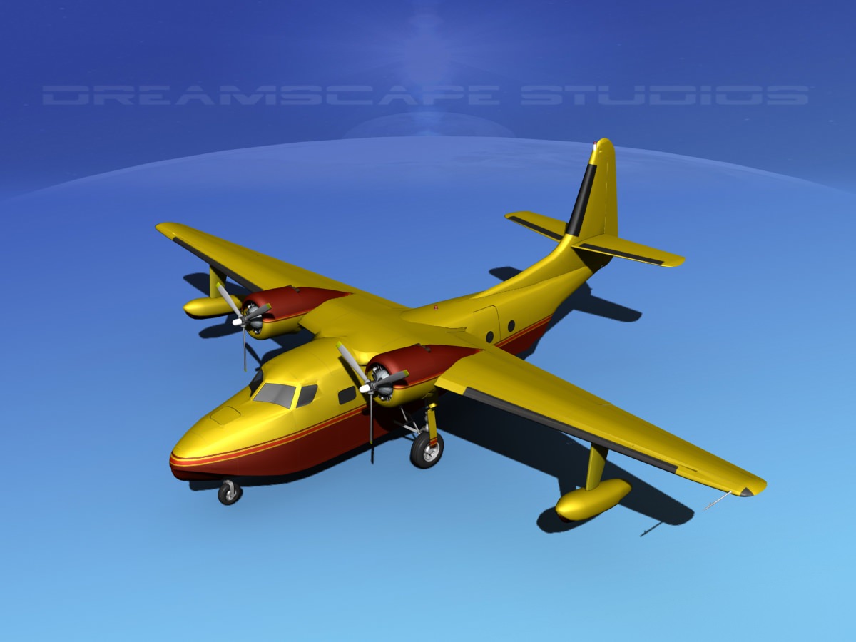 Grumman G-73 Mallard V14 3D model_10