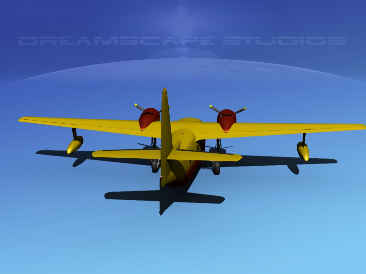 Grumman G-73 Mallard V14 3D model_6