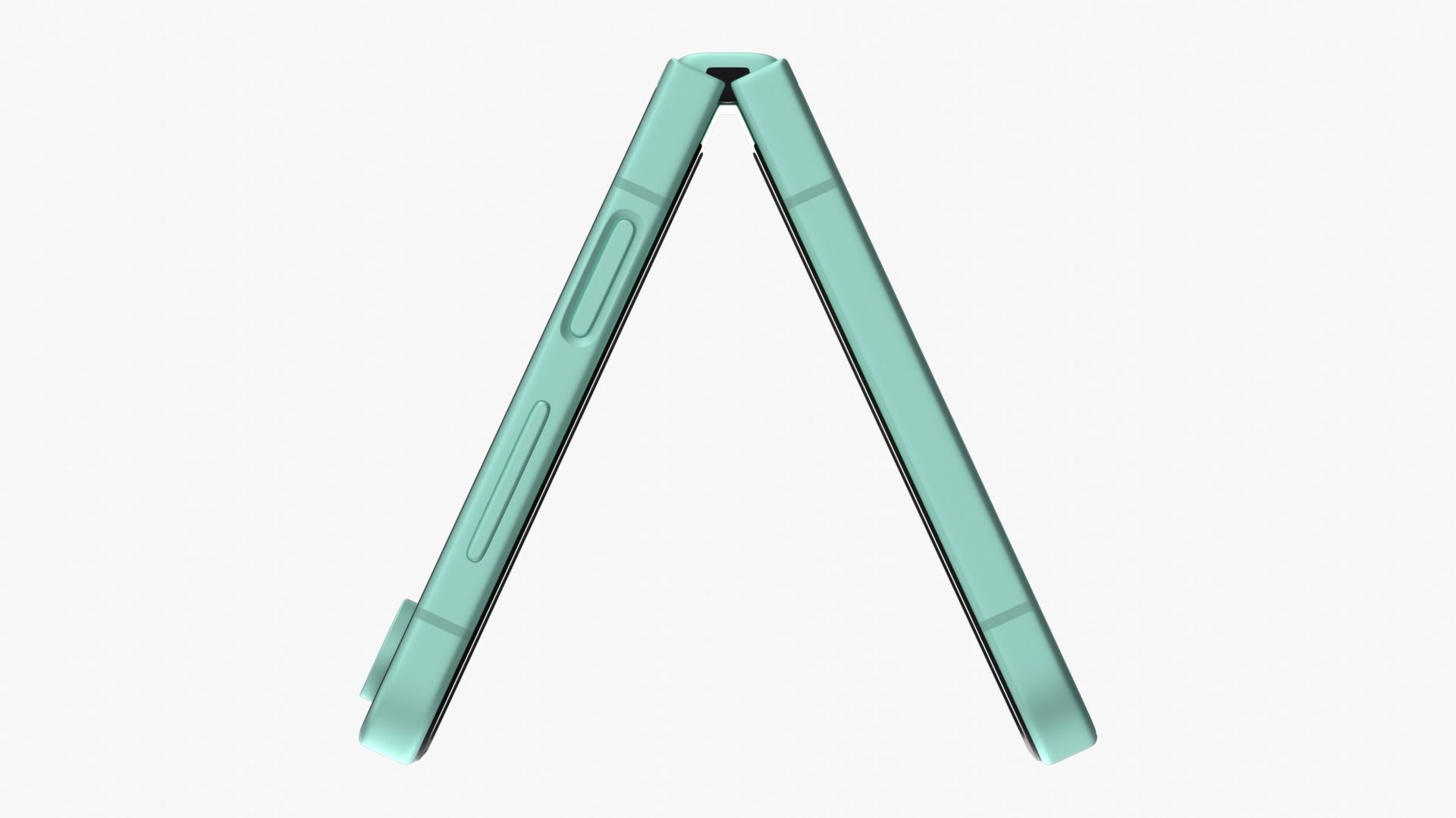 Samsung Galaxy Z Flip 6 Mint Low-poly 3D model_7