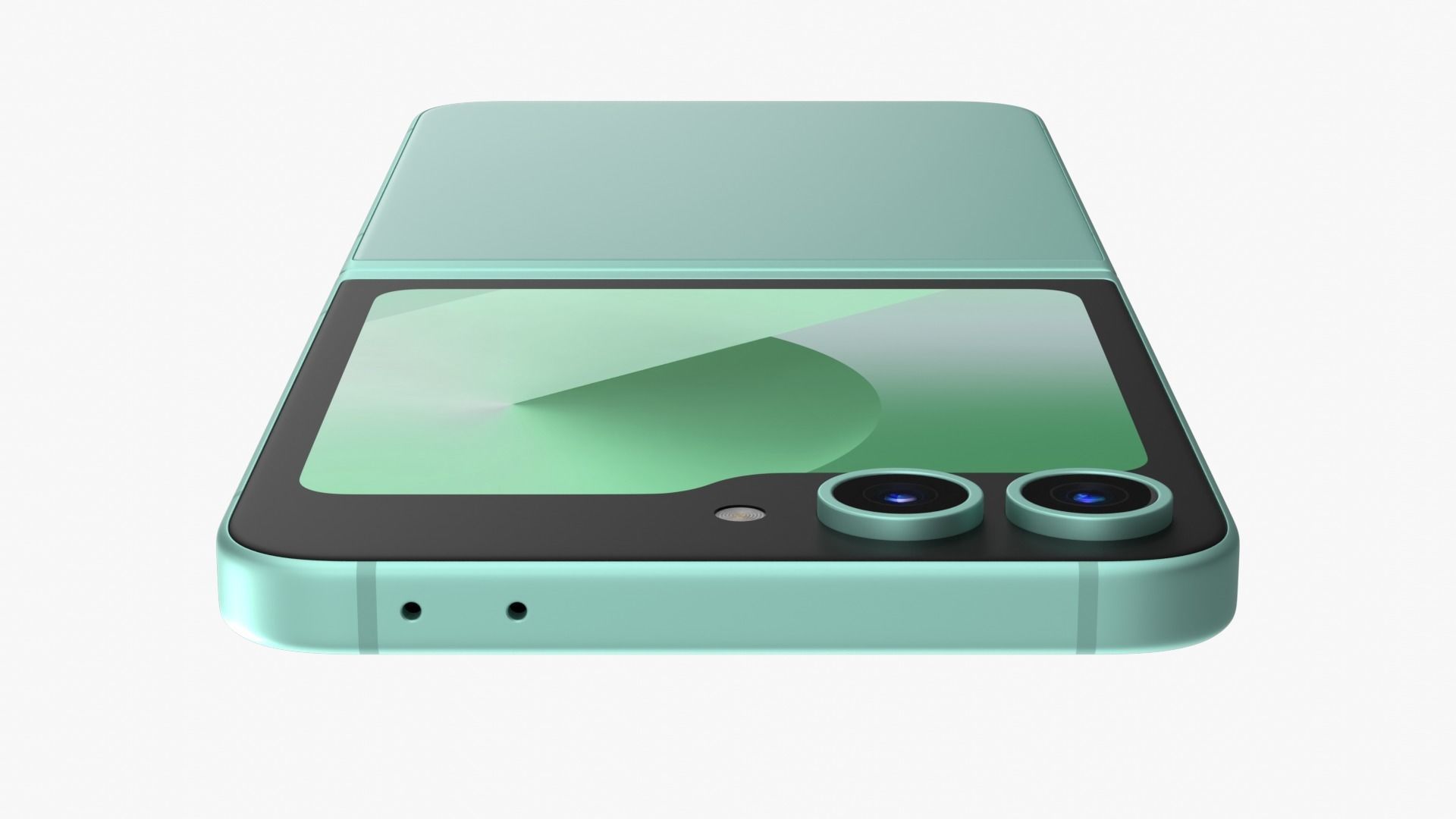 Samsung Galaxy Z Flip 6 Mint Low-poly 3D model_5