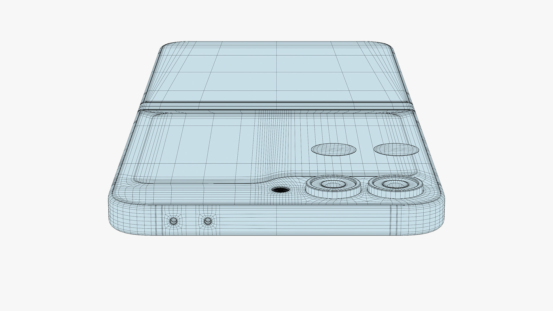 Samsung Galaxy Z Flip 6 Silver Shadow Low-poly 3D model_17