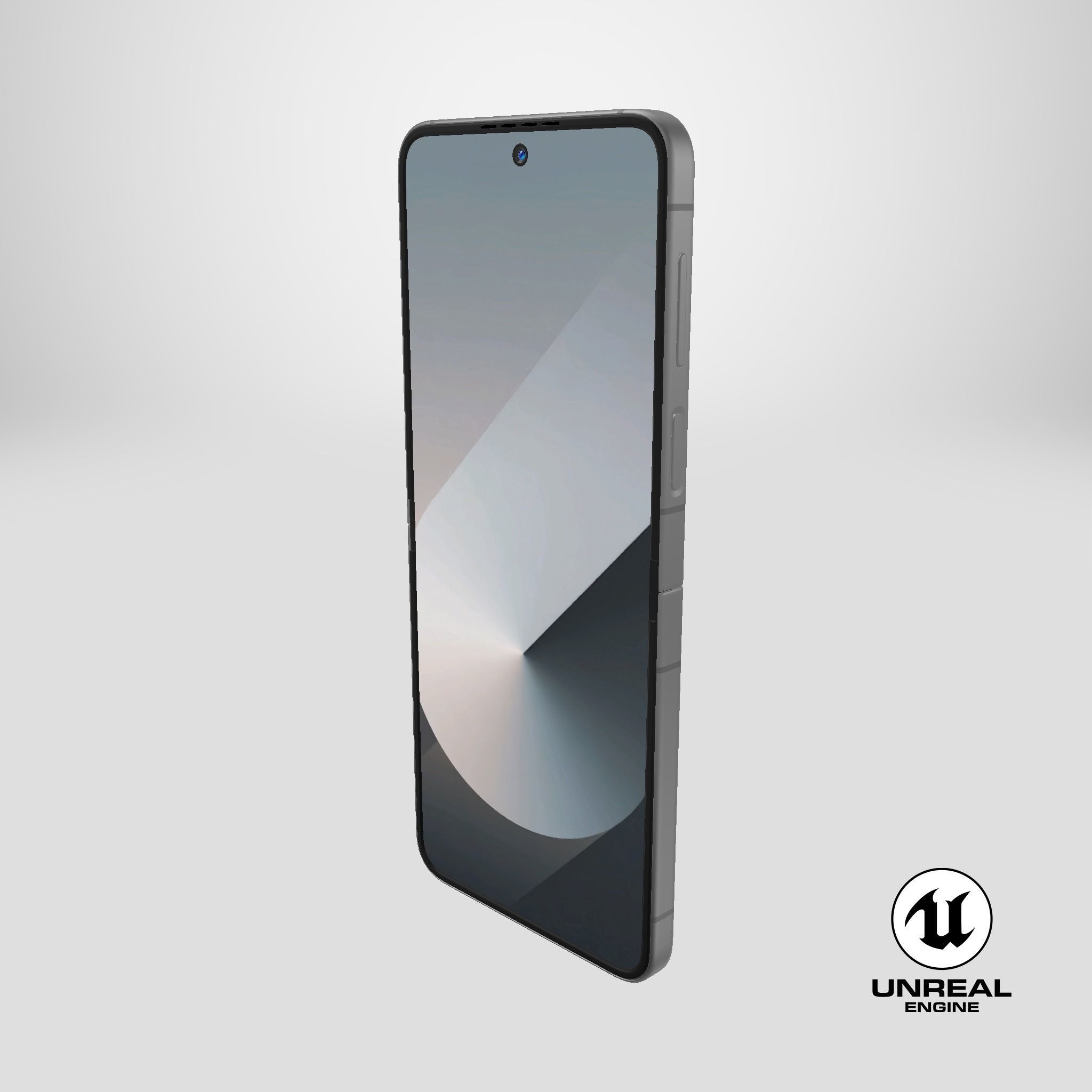 Samsung Galaxy Z Flip 6 Silver Shadow Low-poly 3D model_26