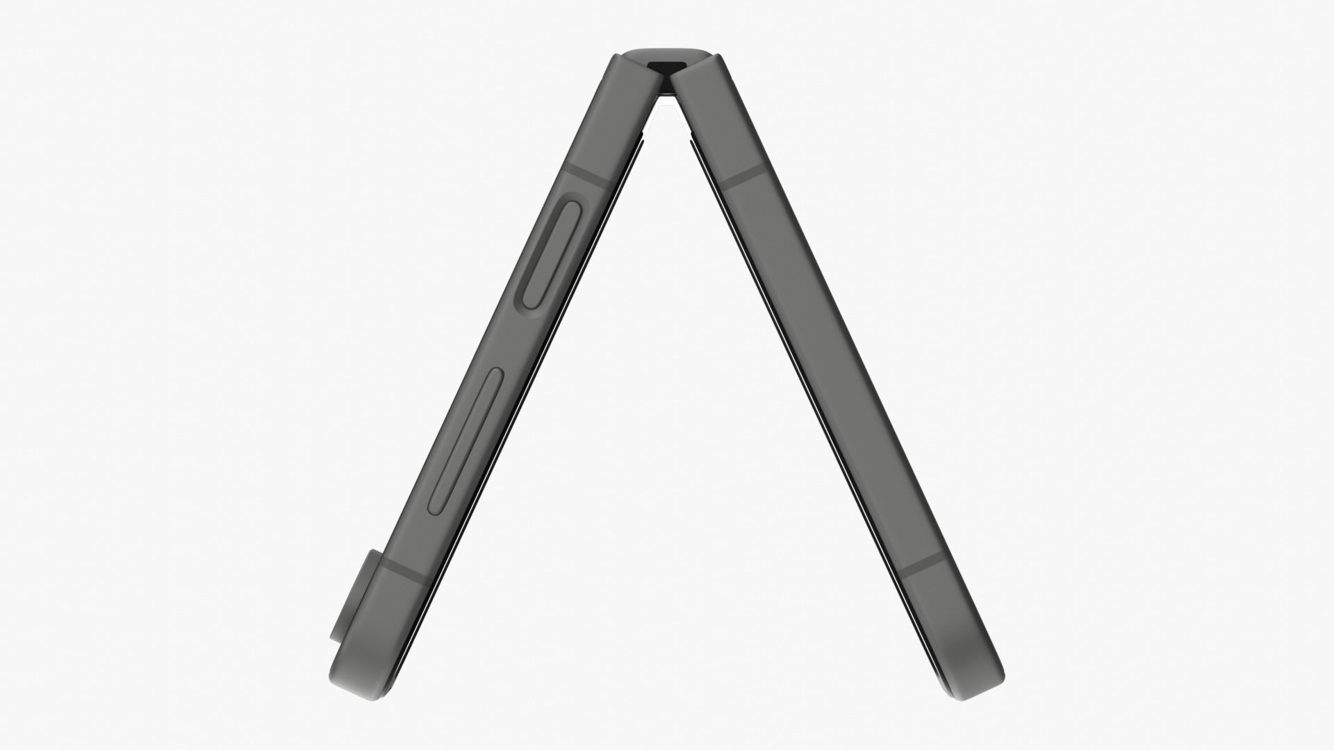 Samsung Galaxy Z Flip 6 Silver Shadow Low-poly 3D model_7