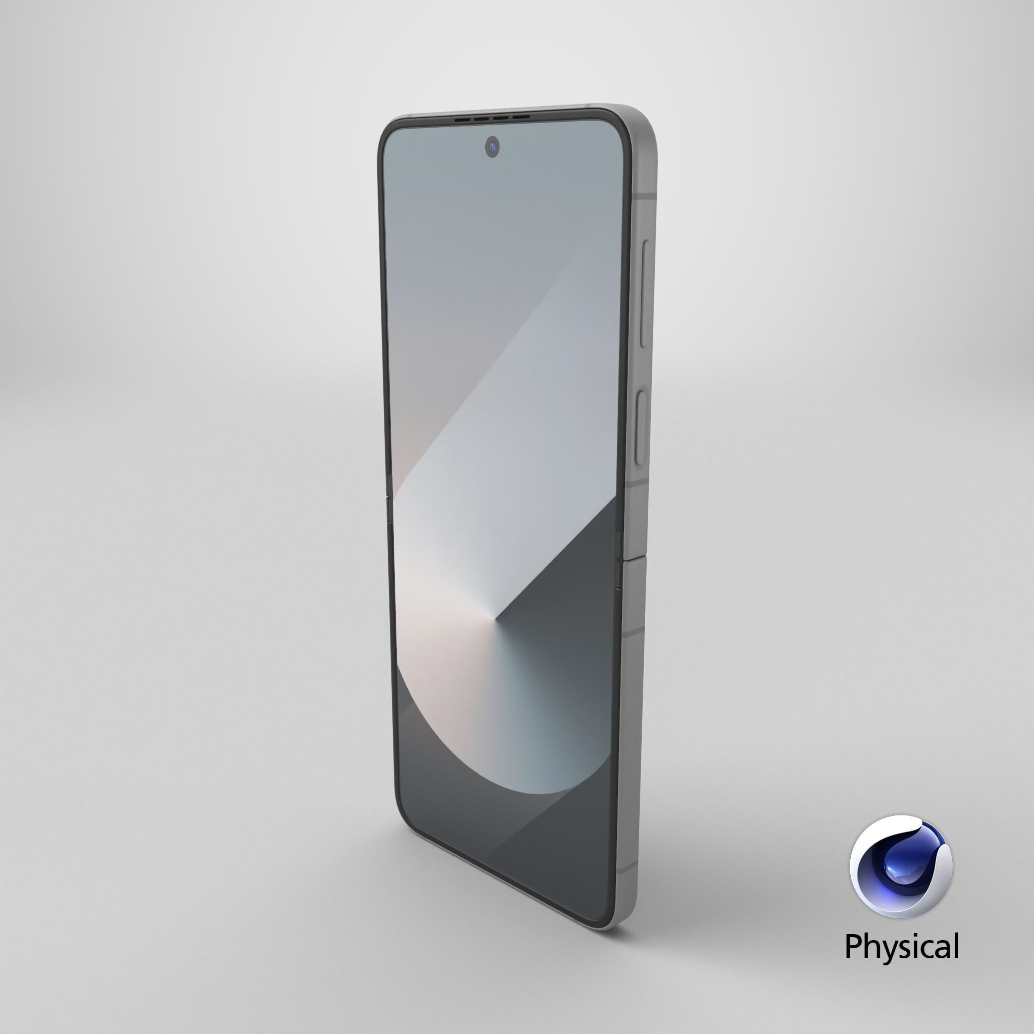 Samsung Galaxy Z Flip 6 Silver Shadow Low-poly 3D model_21