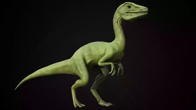 Compsognathus - Compy dinosaurs Low-poly 3D model