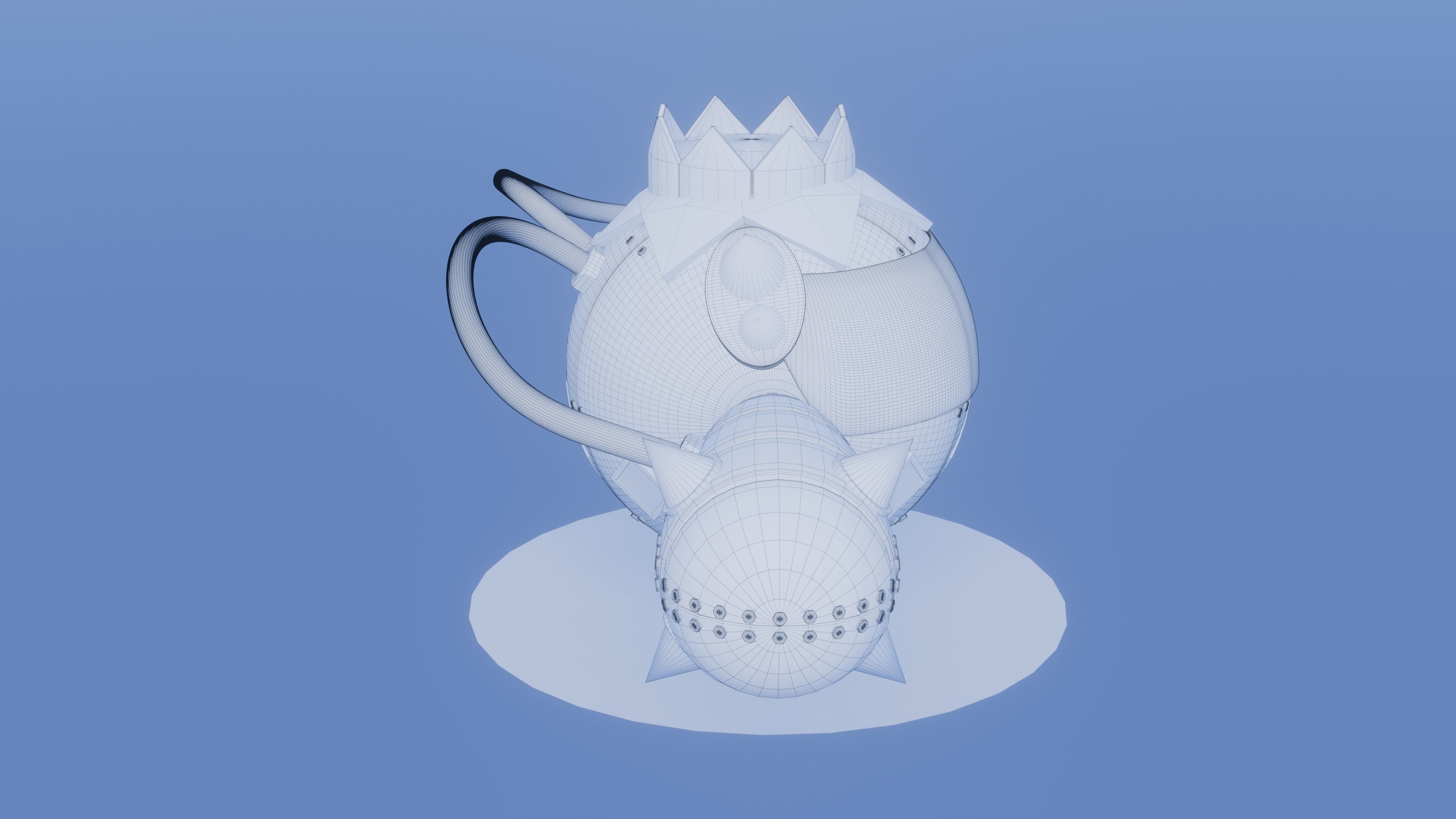 Iron Spike - Robotic Cacnea and Shiny Version 3D model_8