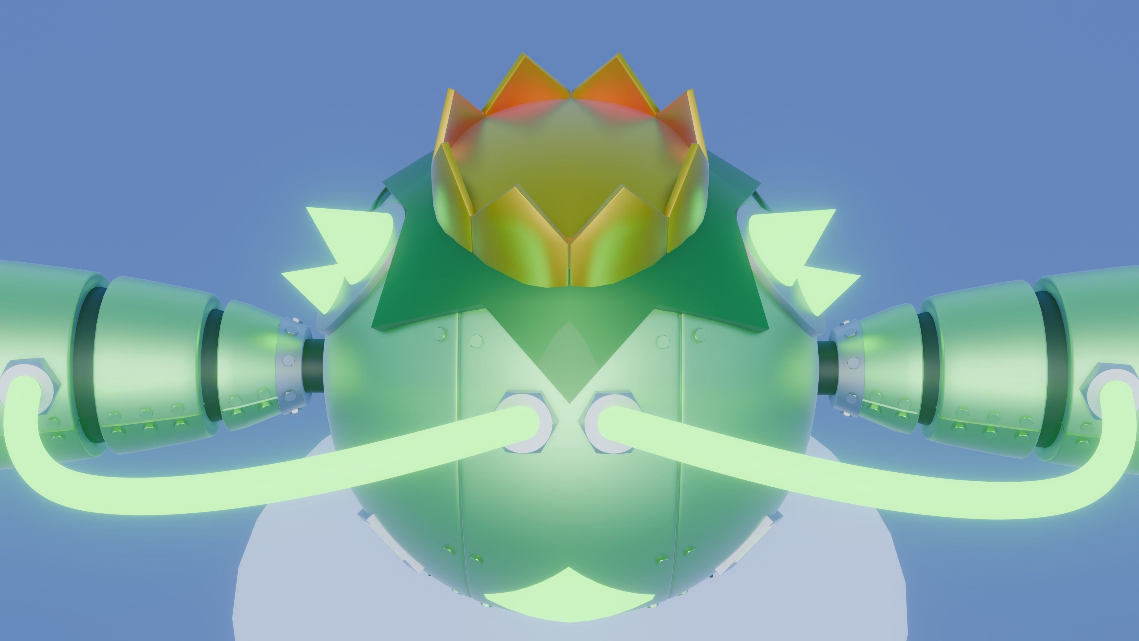 Iron Spike - Robotic Cacnea and Shiny Version 3D model_17