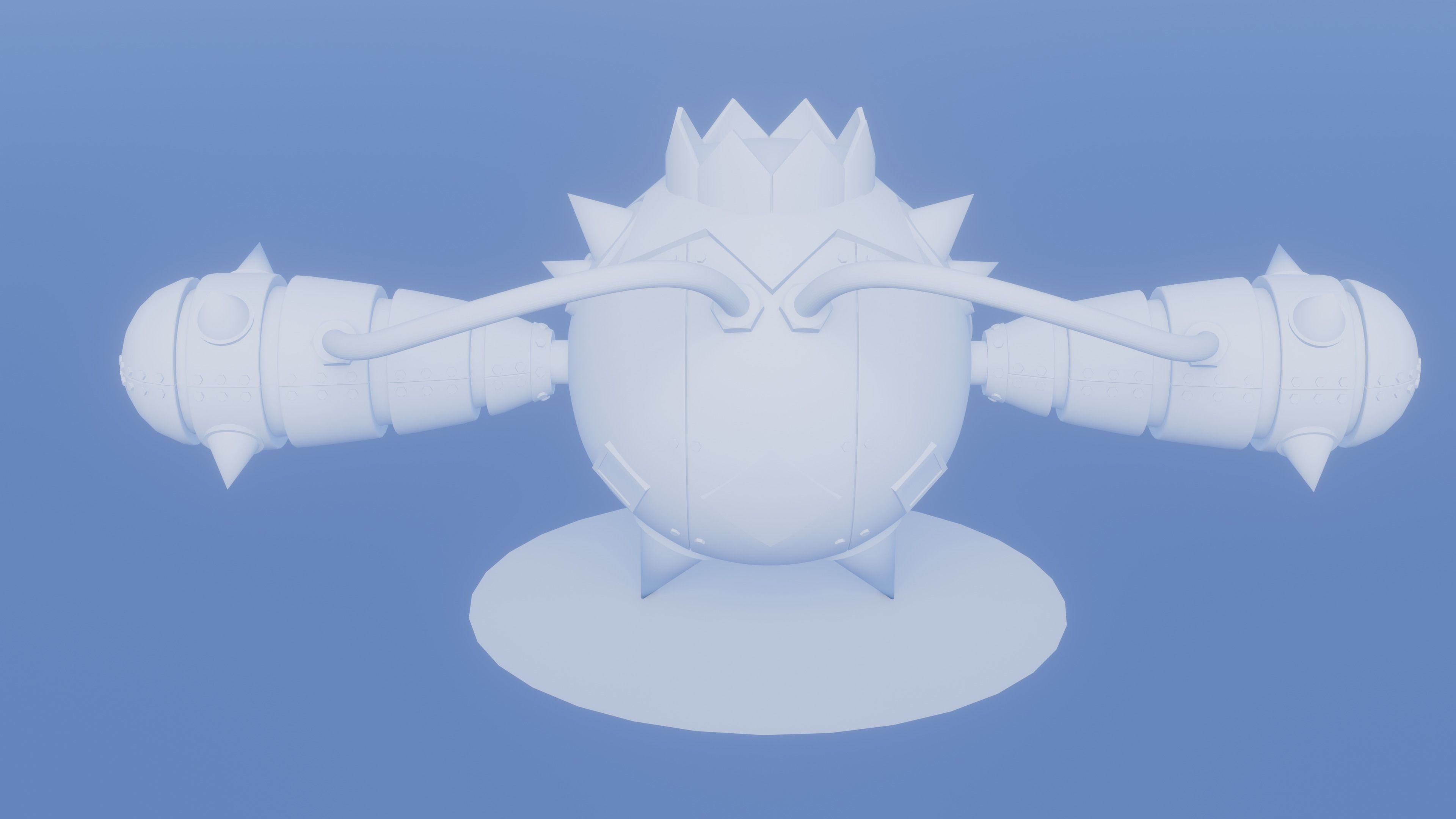 Iron Spike - Robotic Cacnea and Shiny Version 3D model_11