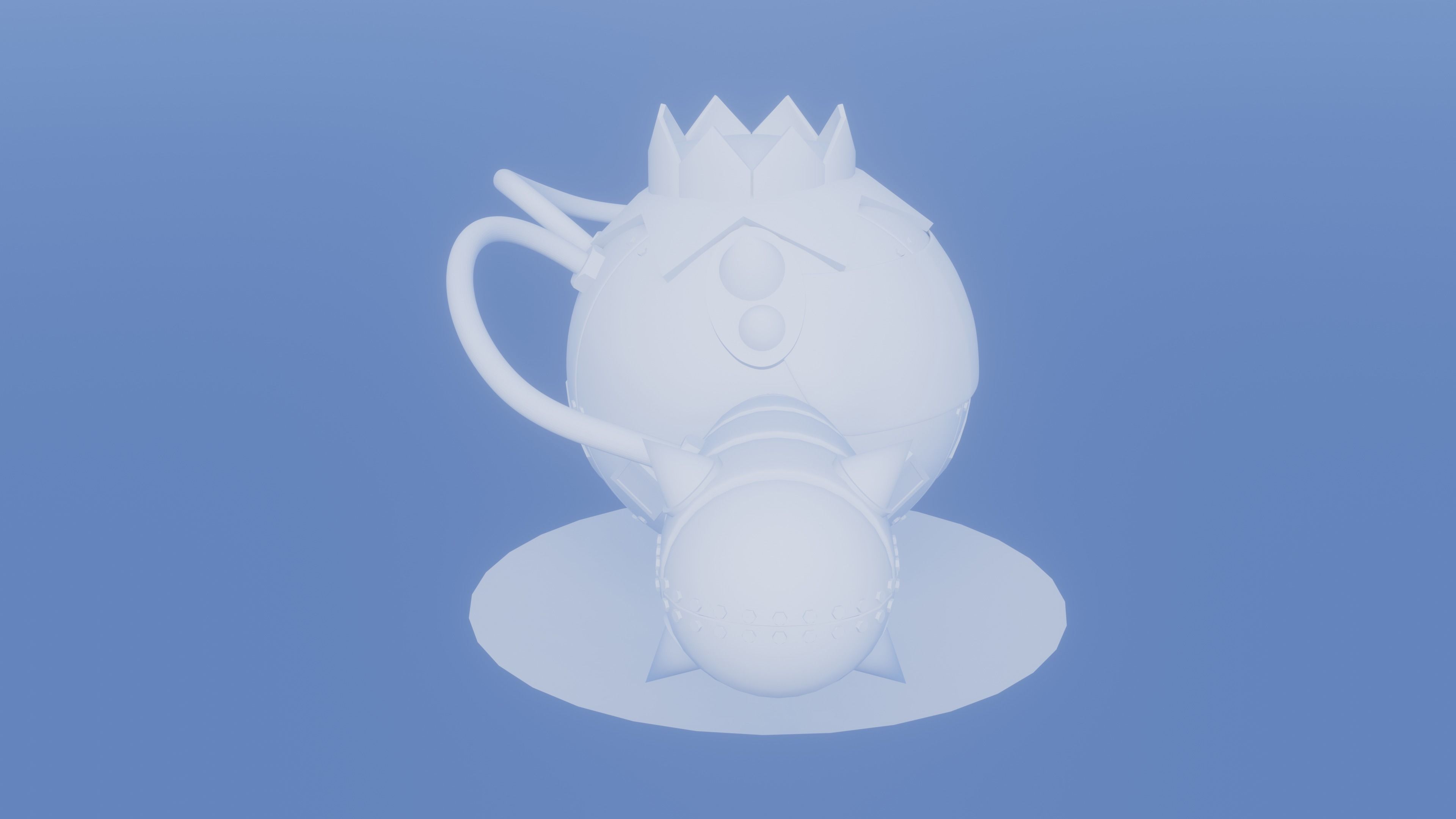 Iron Spike - Robotic Cacnea and Shiny Version 3D model_7