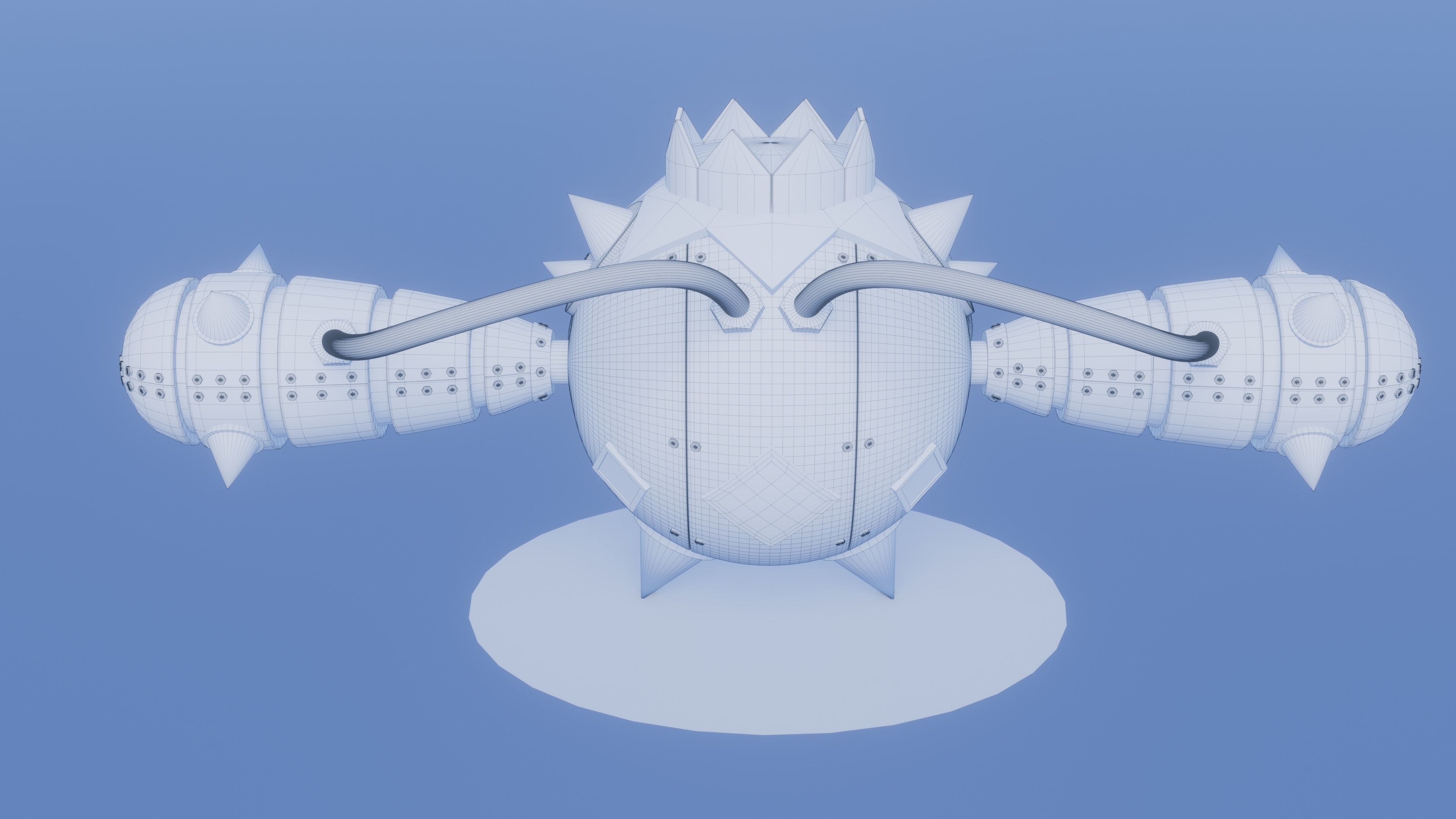 Iron Spike - Robotic Cacnea and Shiny Version 3D model_12