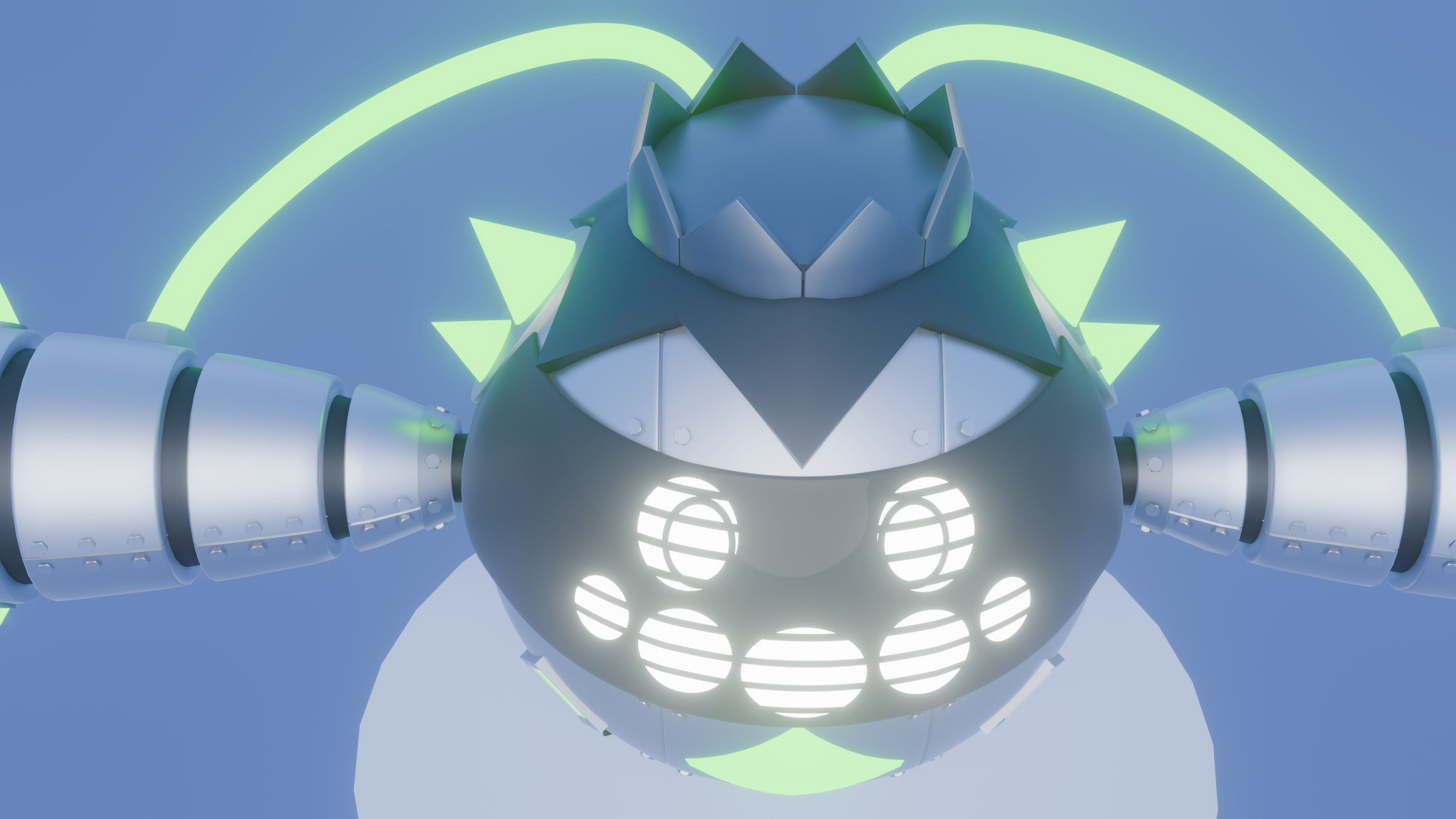 Iron Spike - Robotic Cacnea and Shiny Version 3D model_14