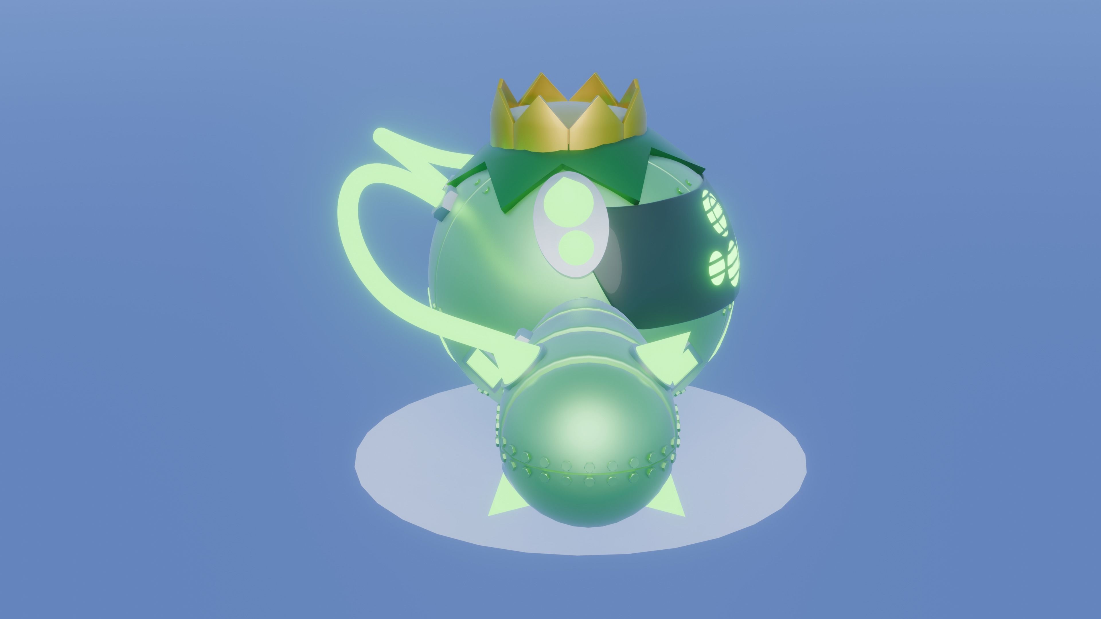 Iron Spike - Robotic Cacnea and Shiny Version 3D model_5