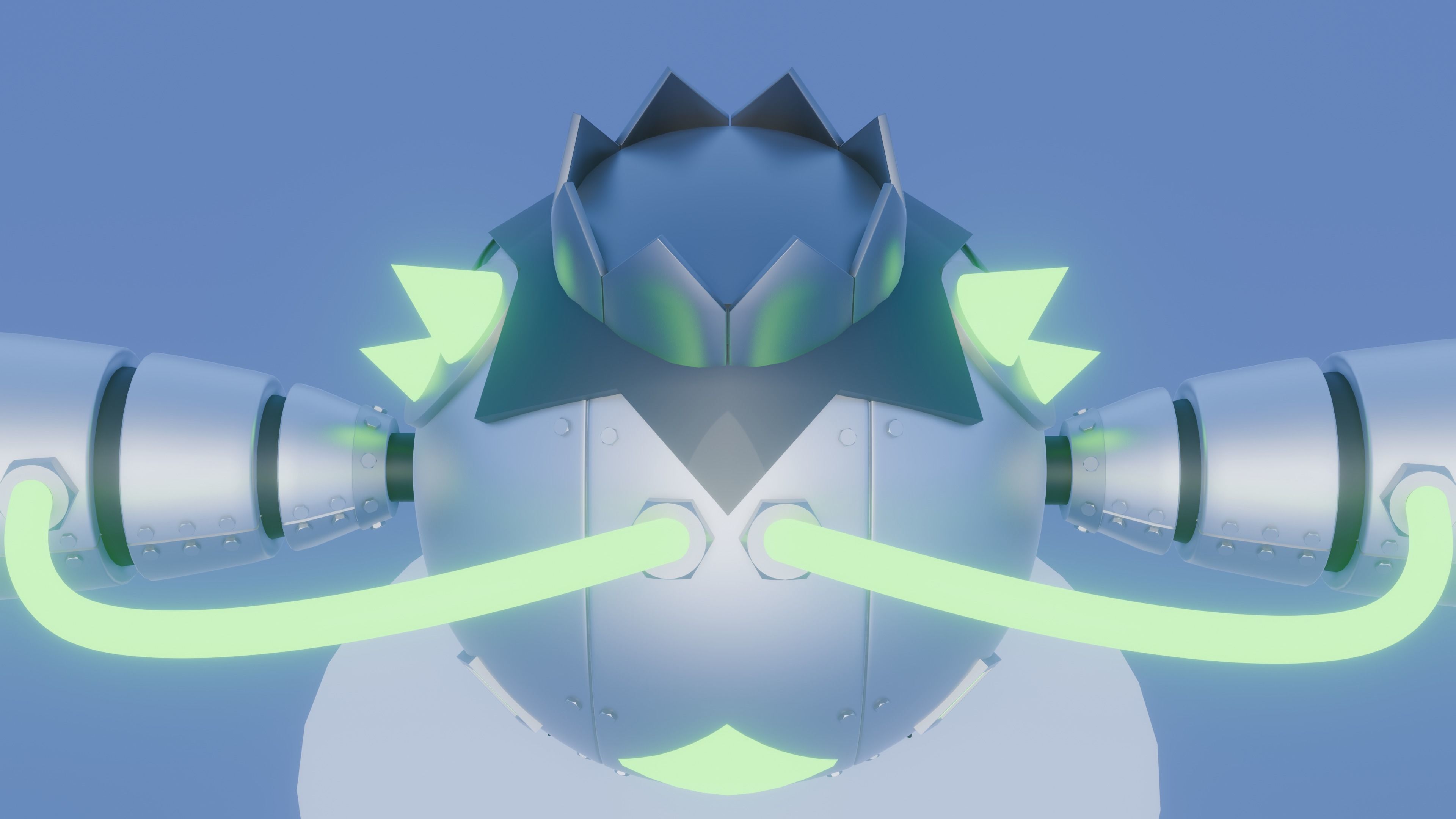 Iron Spike - Robotic Cacnea and Shiny Version 3D model_18