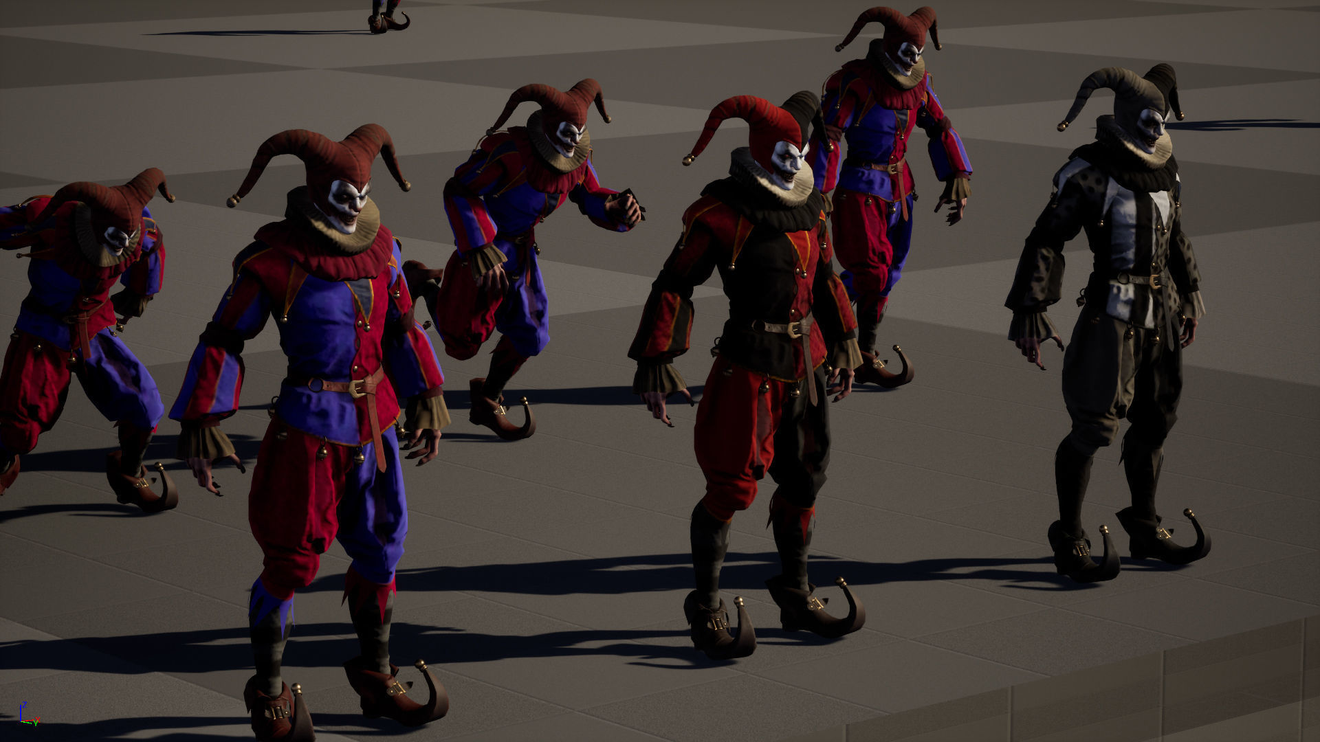 Clown Jester Low-poly 3D model_35