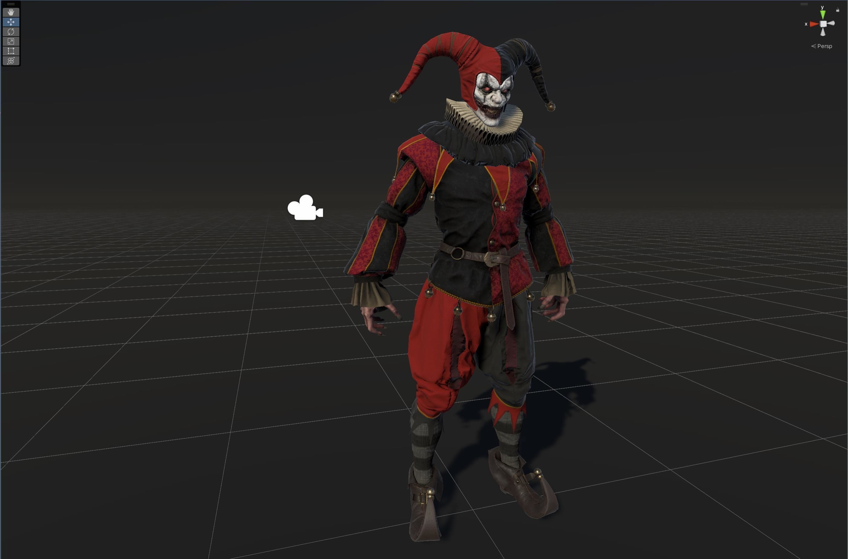 Clown Jester Low-poly 3D model_33
