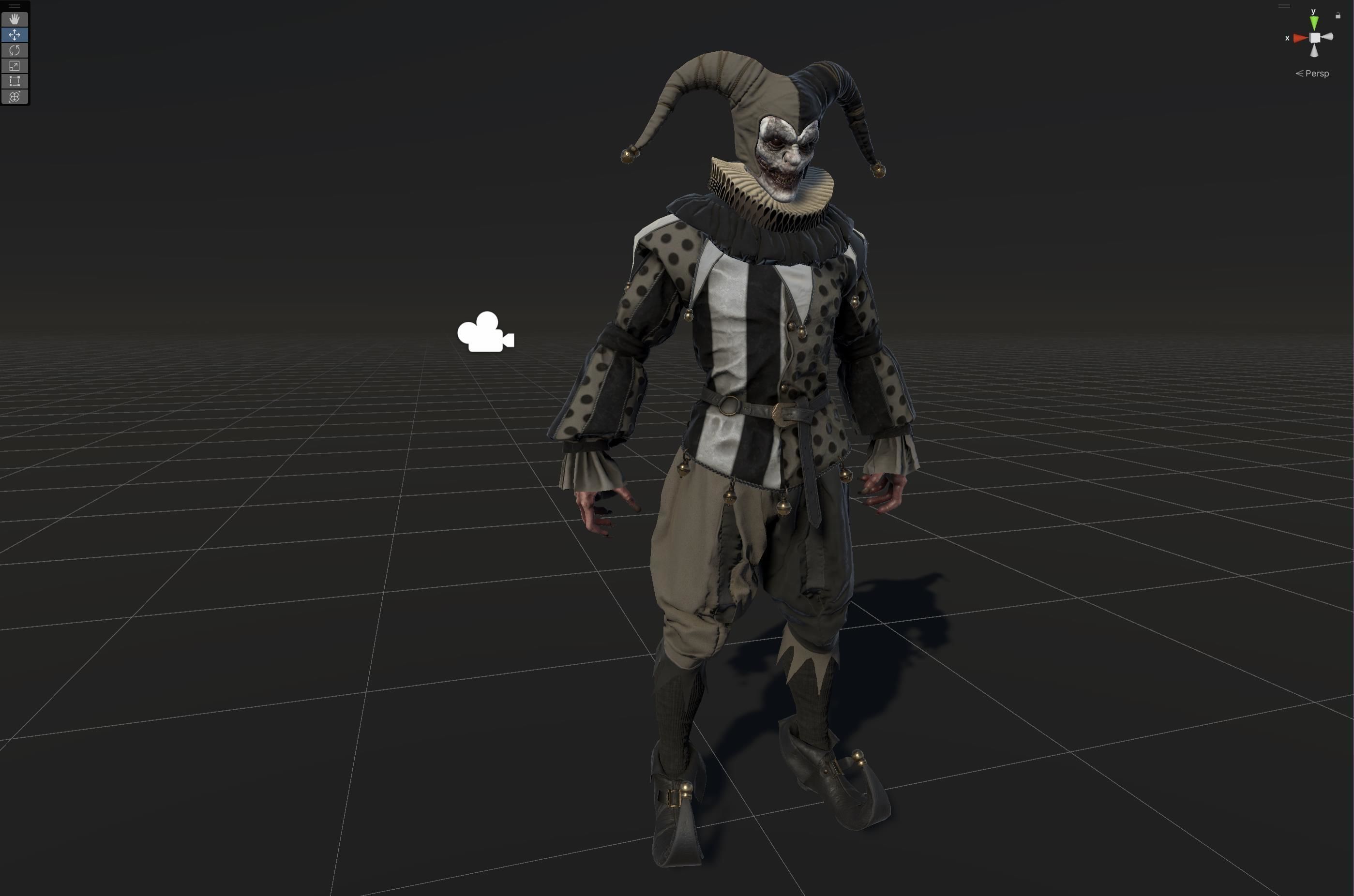 Clown Jester Low-poly 3D model_31