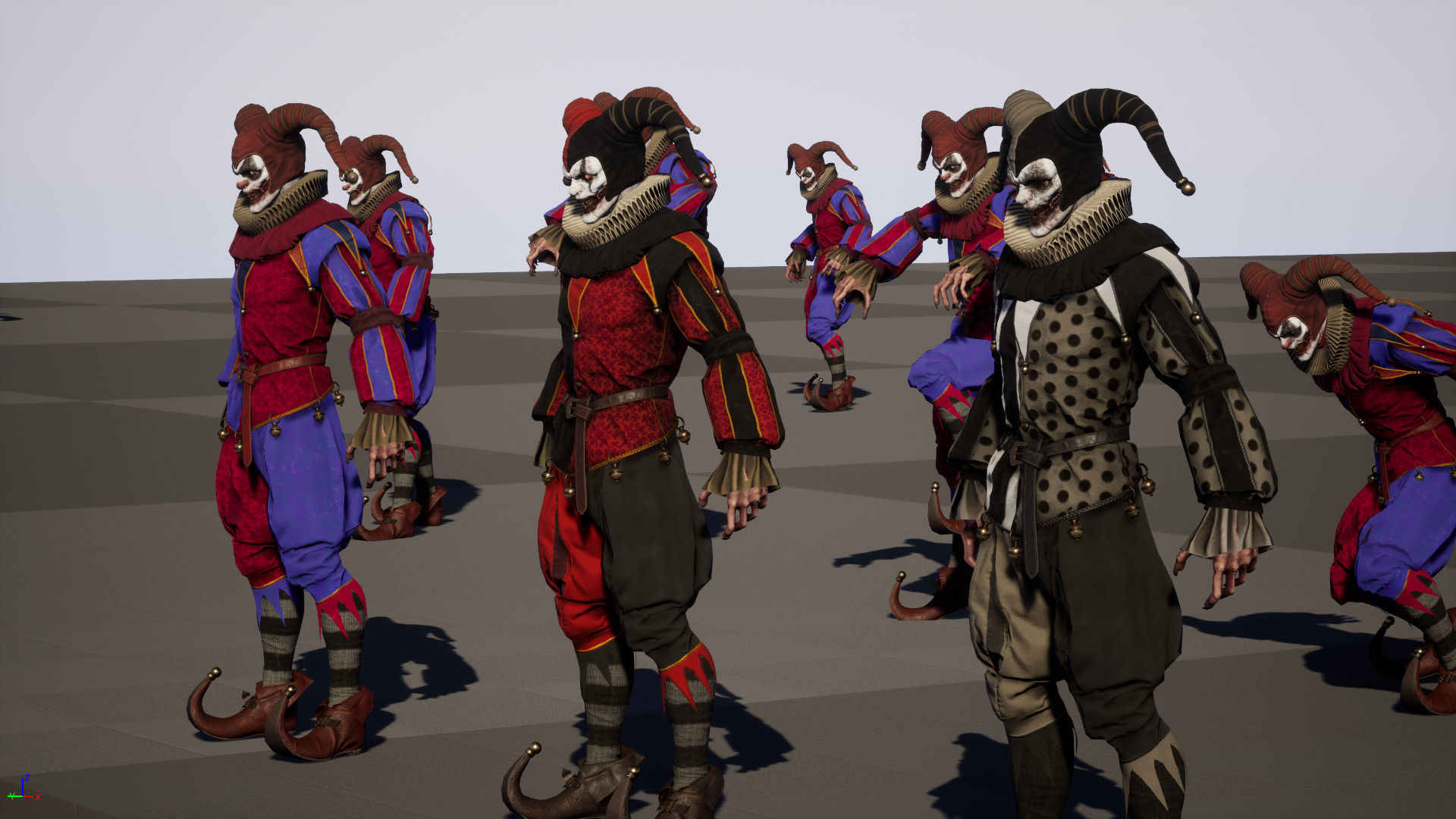 Clown Jester Low-poly 3D model_37