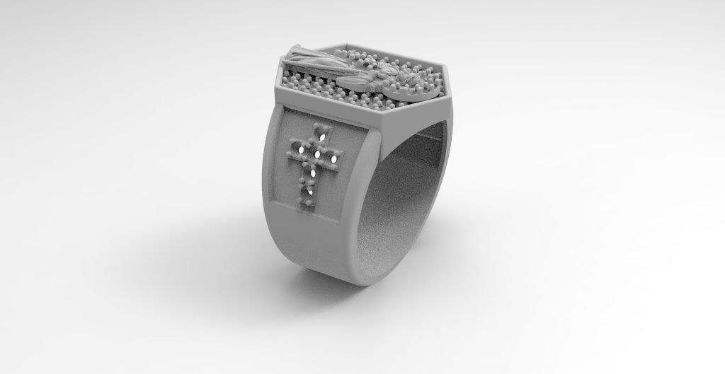 anillo san judas  3D print model_1