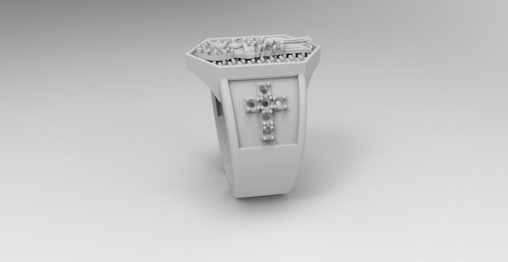 anillo san judas  3D print model_3