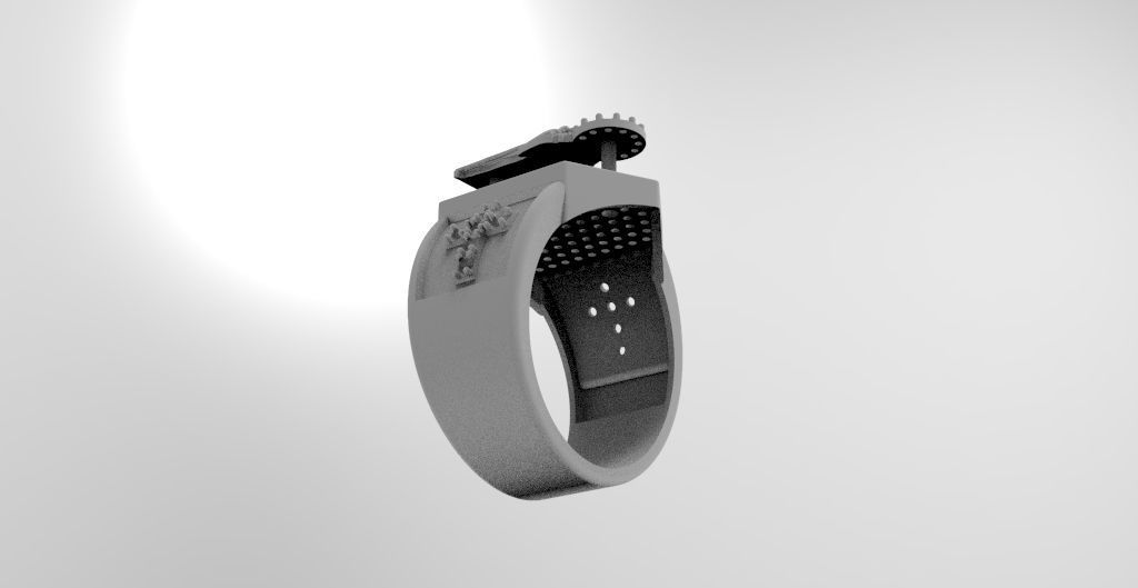 anillo san judas  3D print model_7