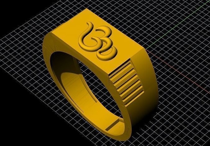 om ring 3dm file 3D print model